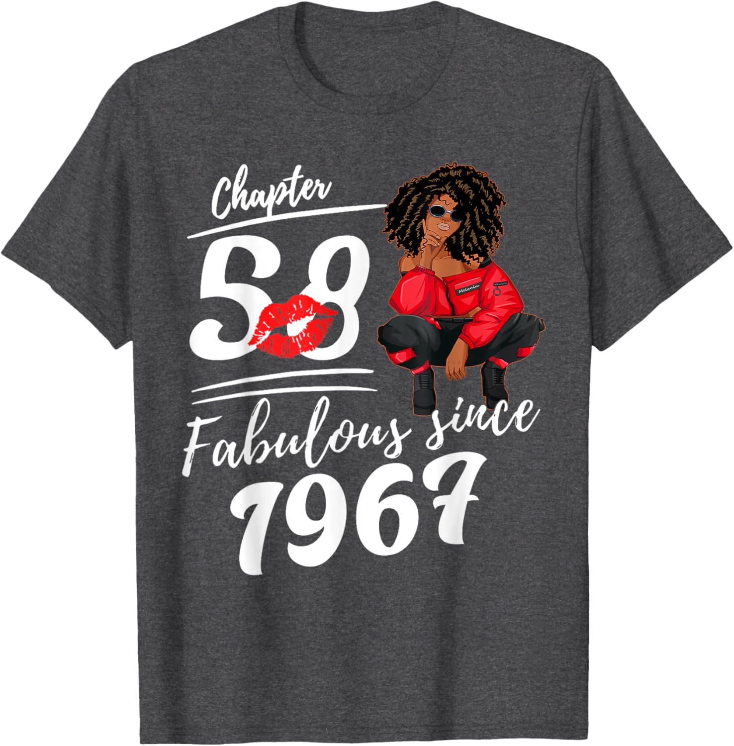Fabulous Since 1967 58th Birthday Queen T-Shirt for Women Celebrations - 1