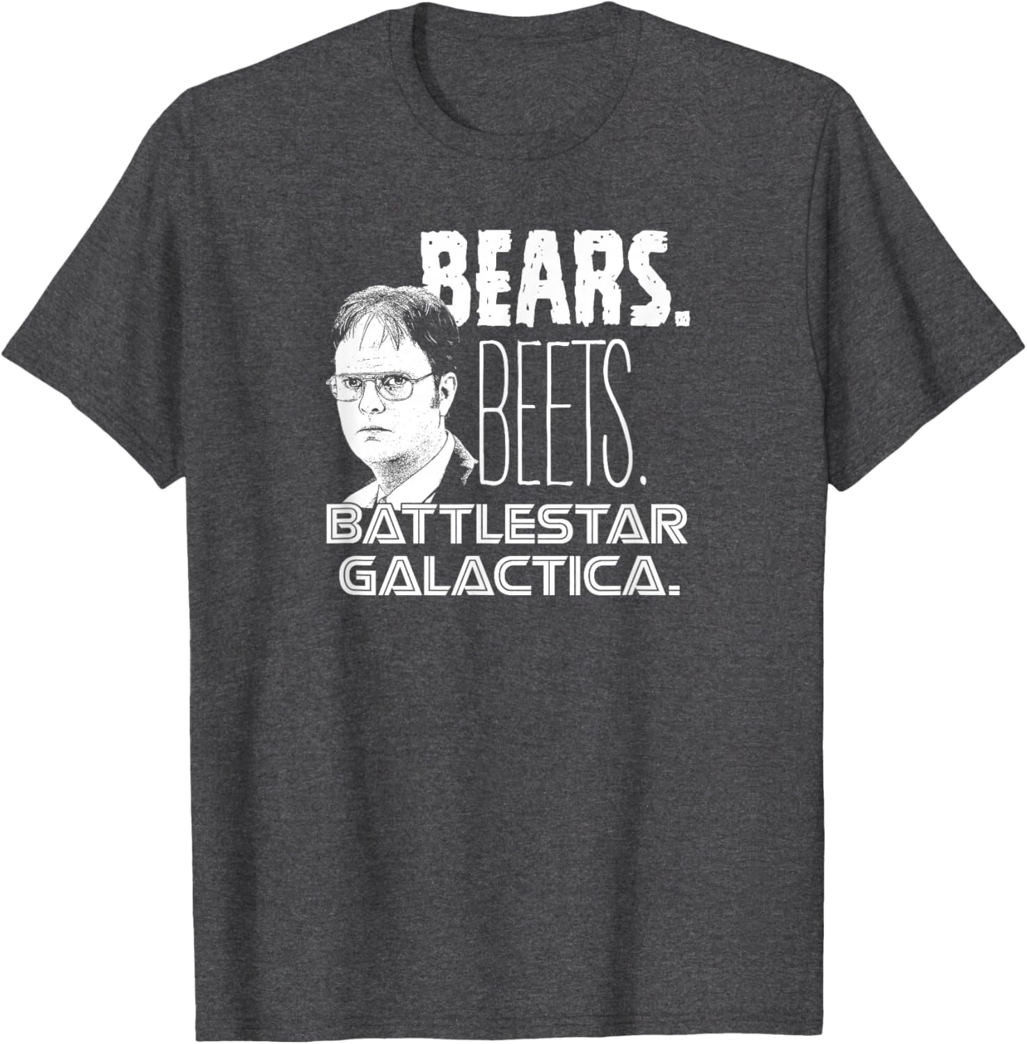 Office Bears Beets Dwight Head T-Shirt for Fun and Casual Wear - 9
