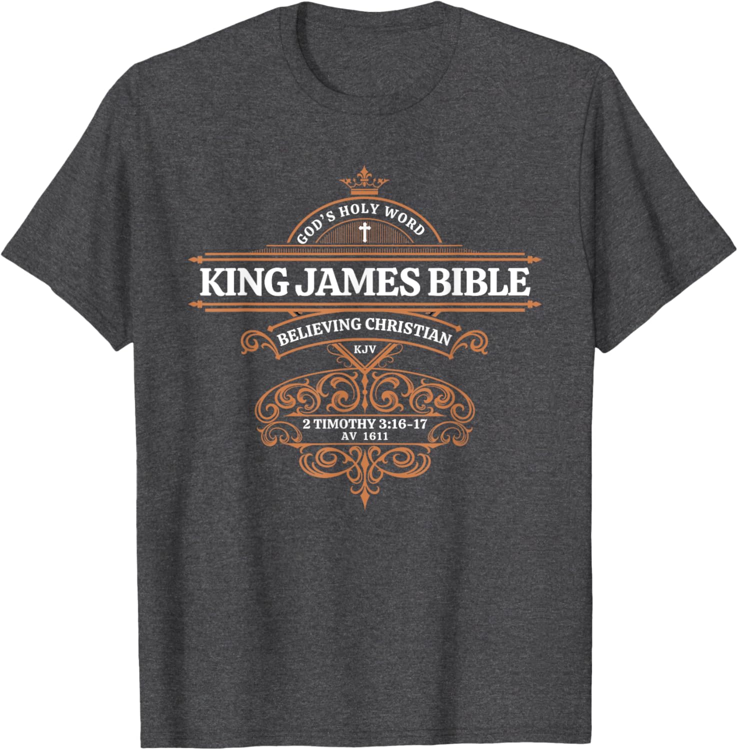 King James Bible 1611 KJV Christian T-Shirt God's Holy Word Apparel - 3