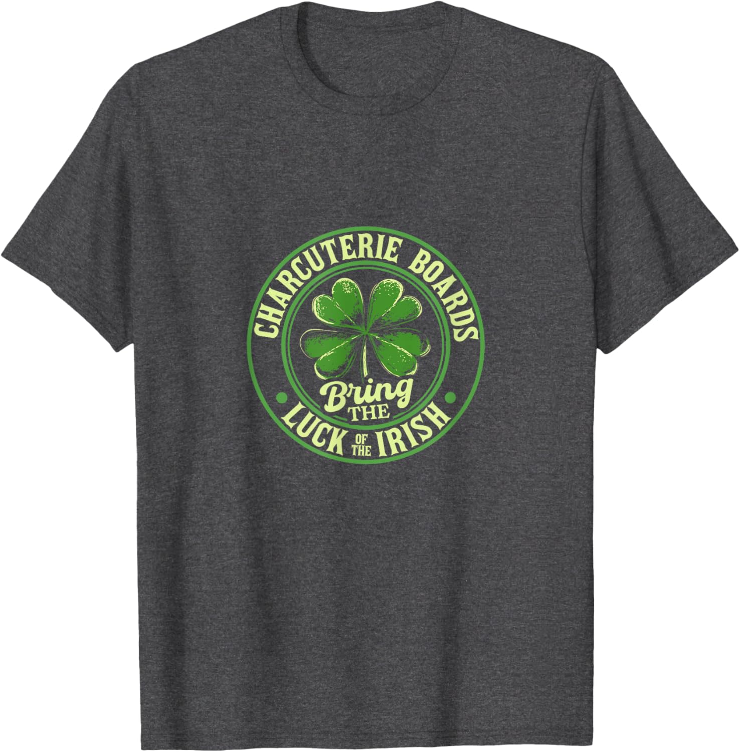 St. Patrick's Day Charcuterie Shamrock T-Shirt for Festive Fun - 17