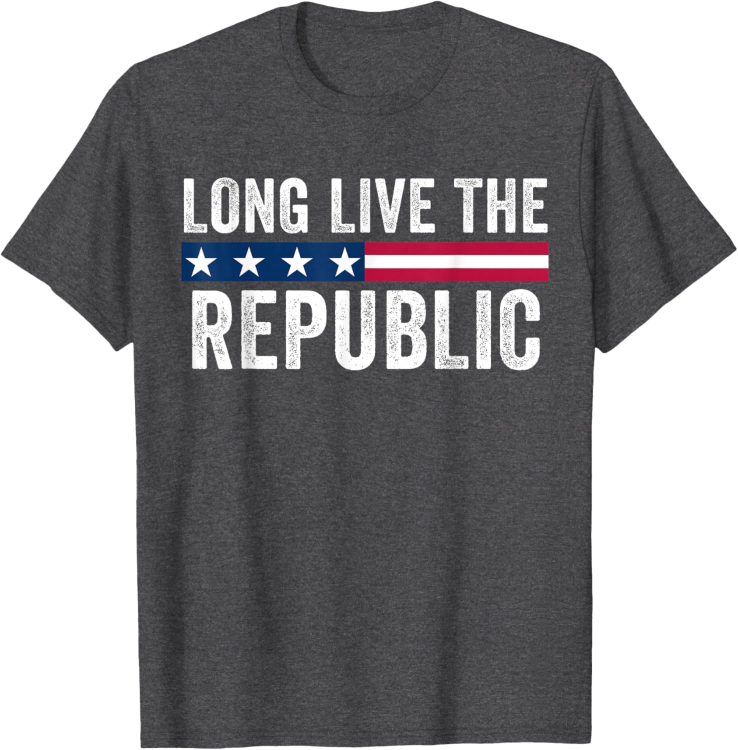 Long Live the Republic American Flag T-Shirt for Patriotic Style - 14