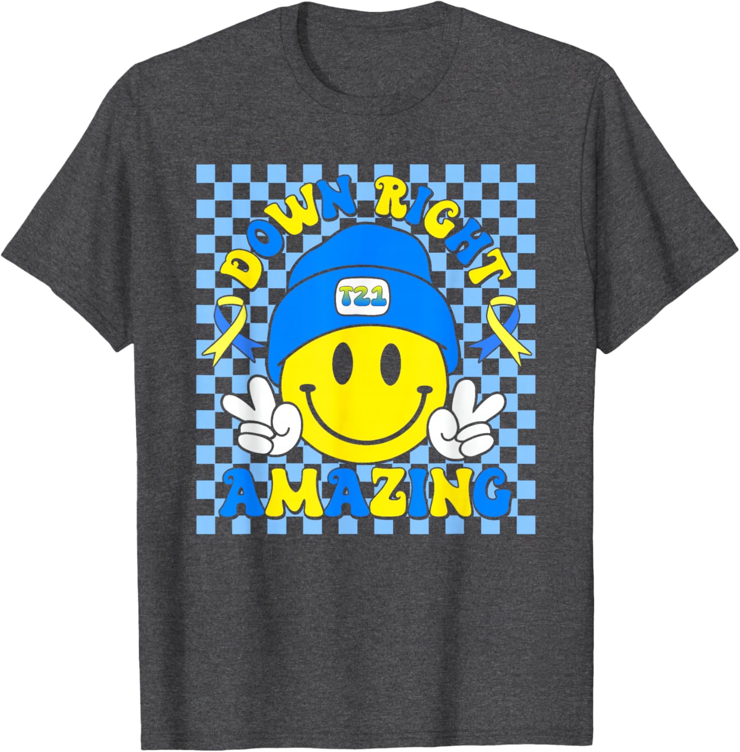 Down Right Amazing Smile Kids T-Shirt for Down Syndrome Awareness - 8