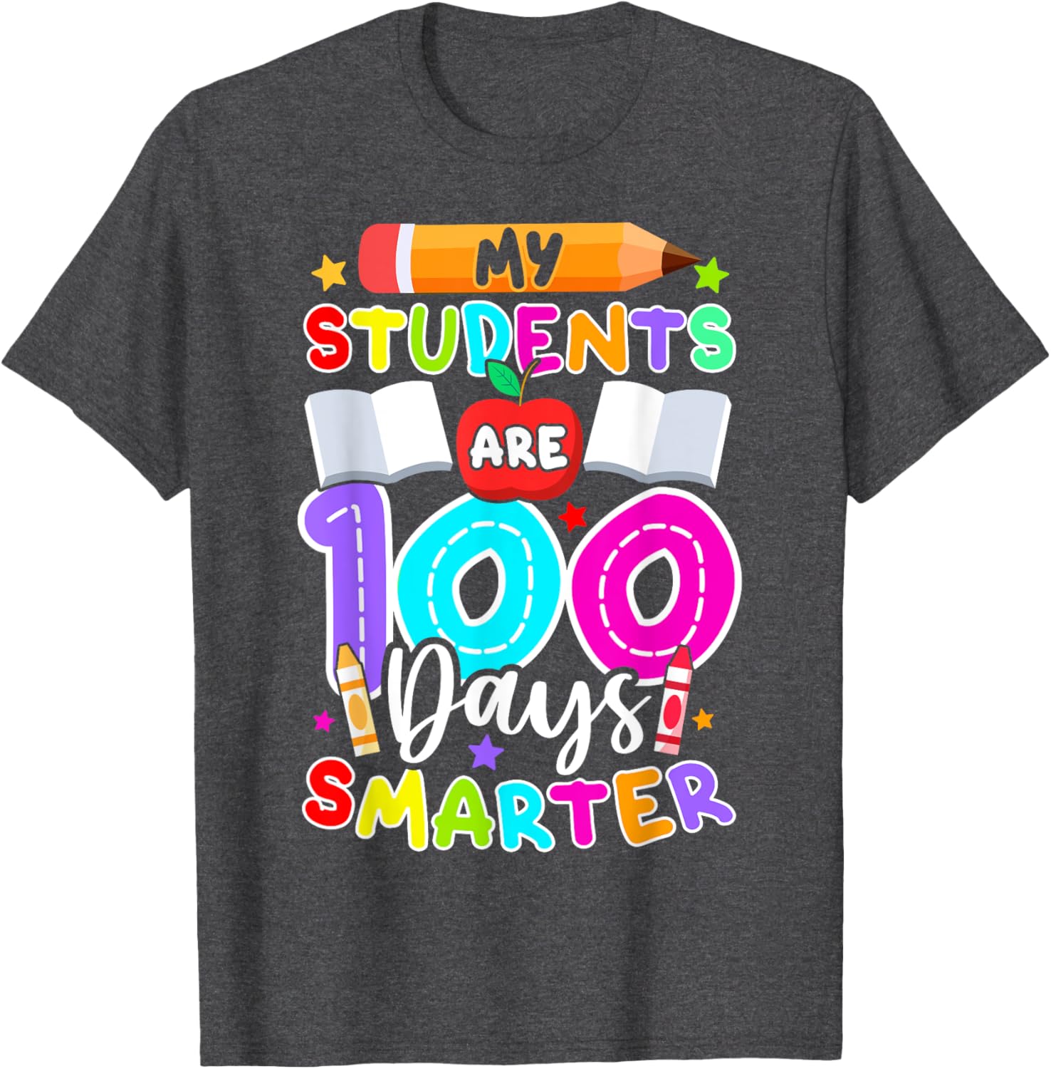 My Students Are 100 Days Smarter T-Shirt for 100th Day of School - 14