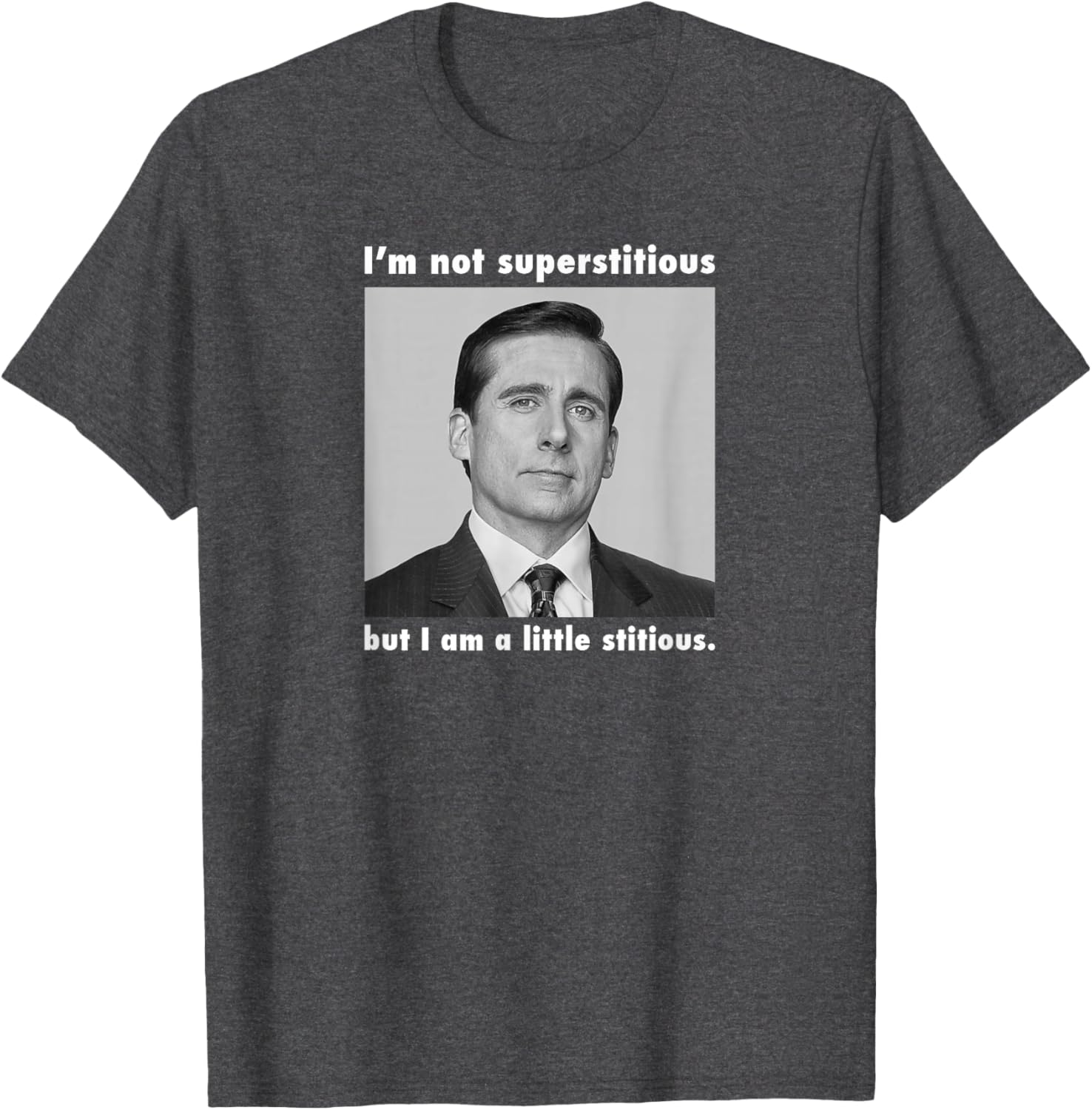 Funny Not Superstitious T-Shirt for Office Wear - Unique Graphic Tee - 9