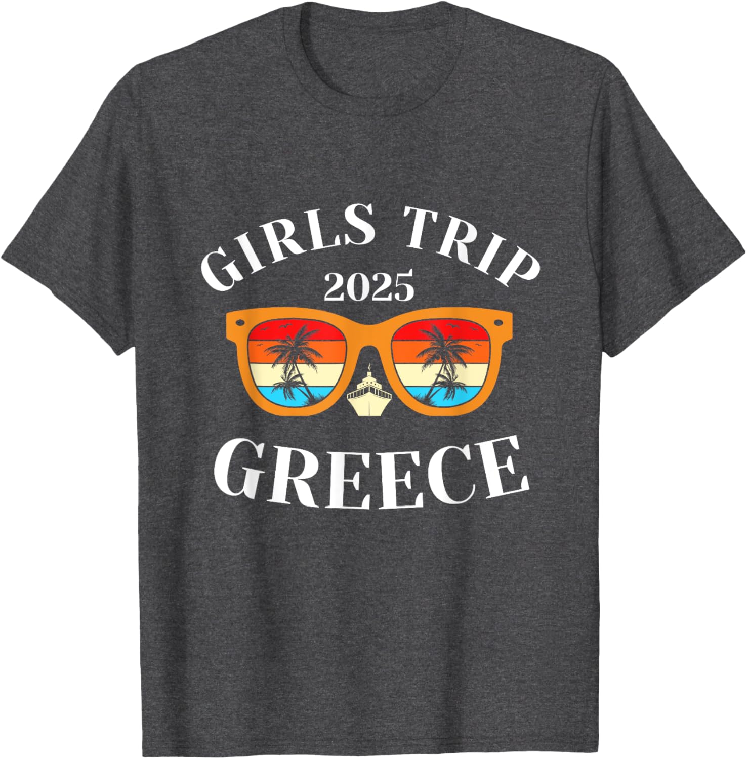 Girls Trip 2025 Greece Vacation T-Shirt for Fun Travel Adventures - 11