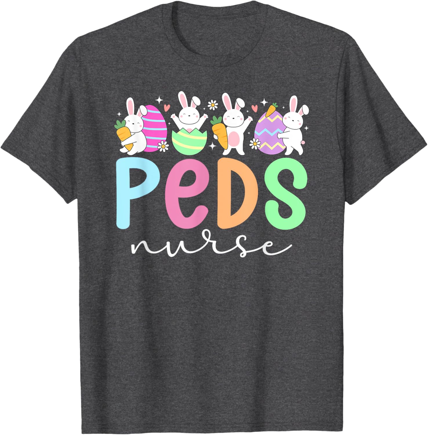 Pediatric Nurse Easter Bunny T-Shirt for Fun Easter Celebrations - 6