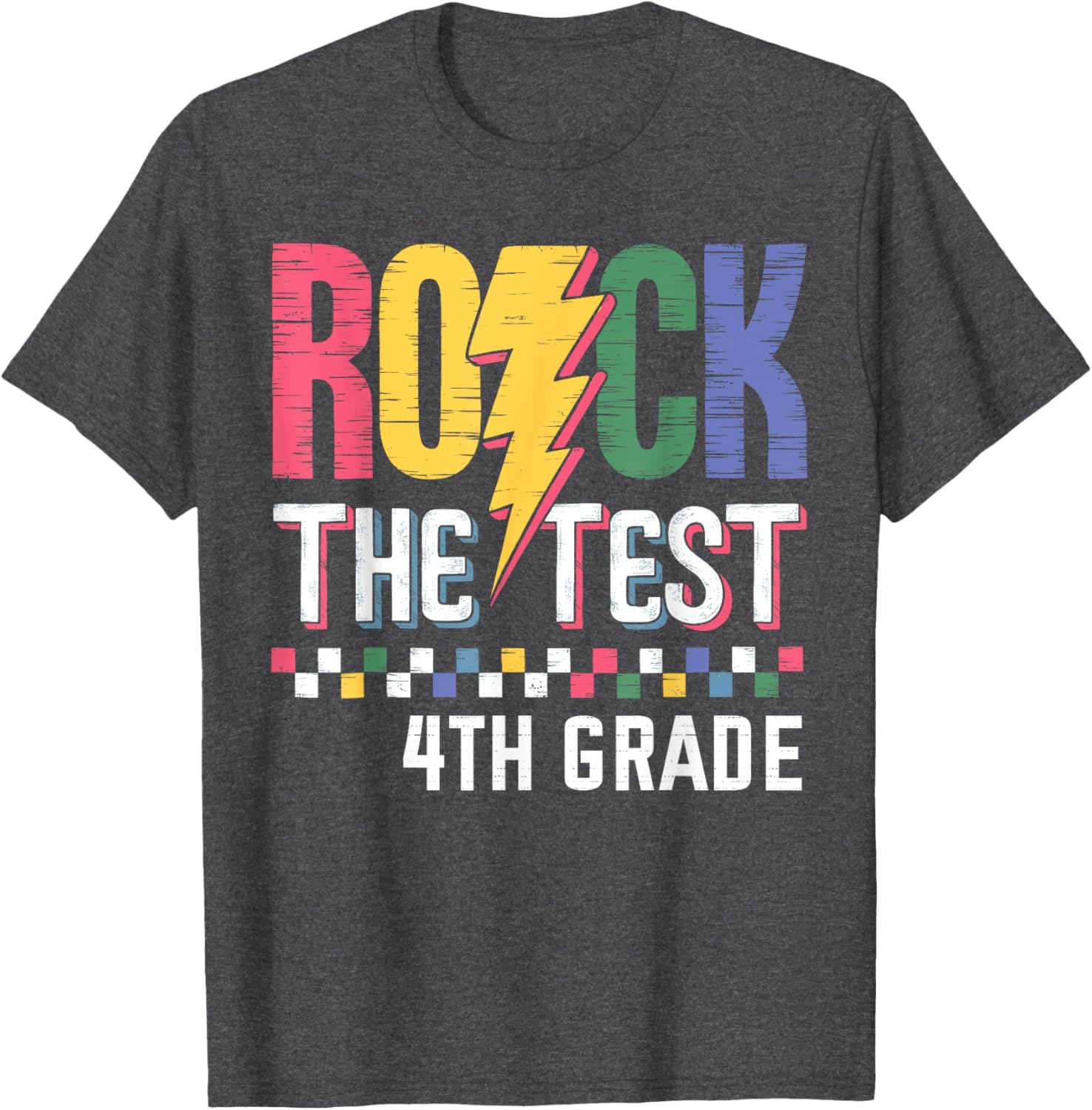 Rock The Test 4th Grade Test Day T-Shirt for Students and Teachers - 21