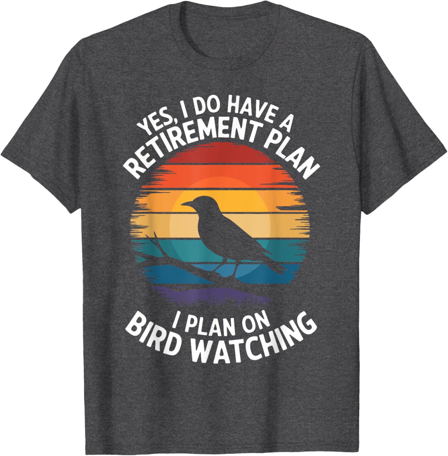 Retro Bird Lover T-Shirt for Bird Watching and Retirement Fun - 12