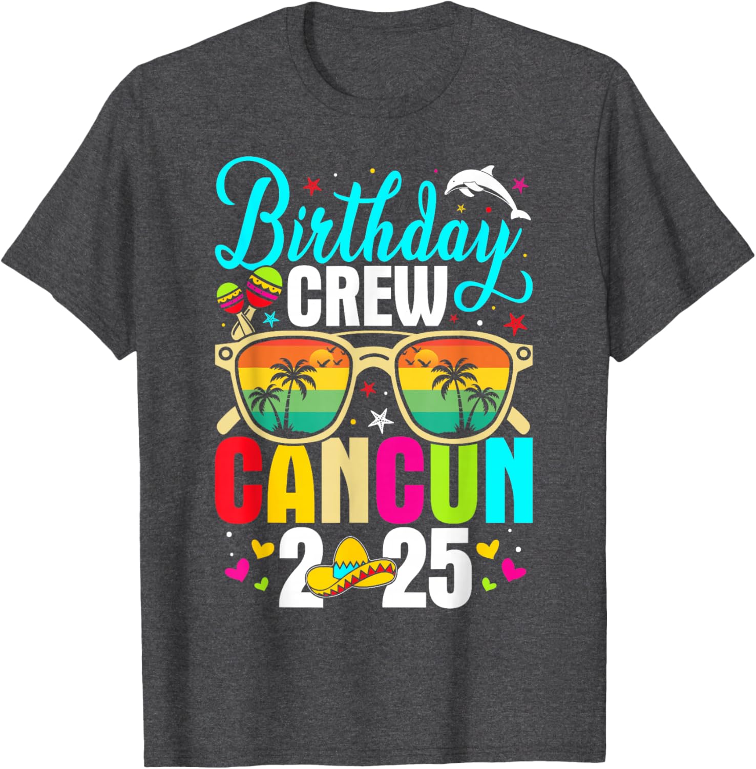 Fun Matching Cancun Birthday Boy Trip T-Shirt for 2025 Celebration - 16