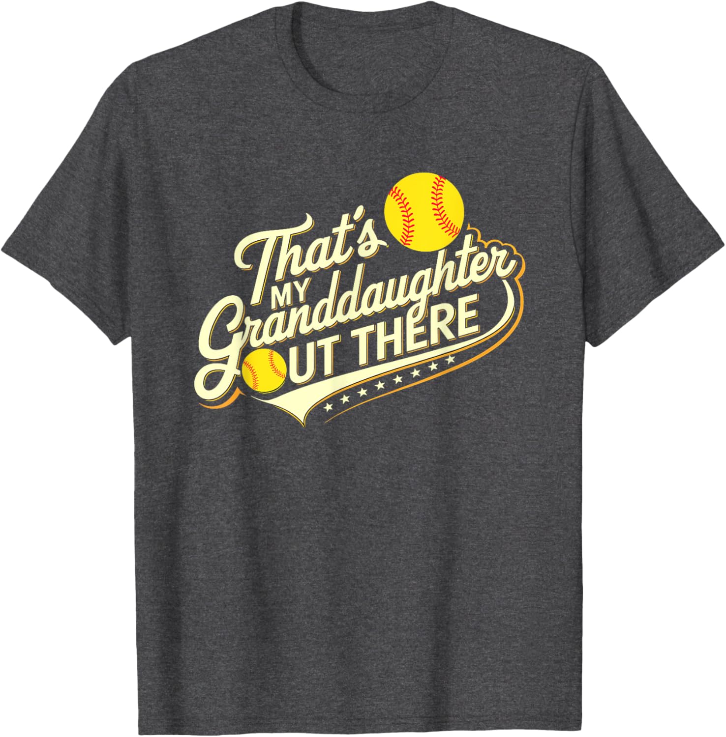 That's My Granddaughter Out There Softball Proud Family Fan T-Shirt - 14