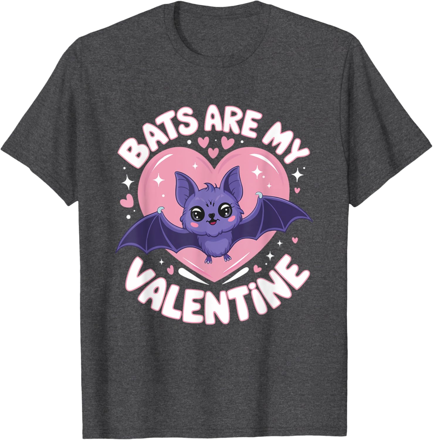 Pastel Goth Bat T-Shirt for Girls - Valentine's Day Cute Spooky Fashion - 8