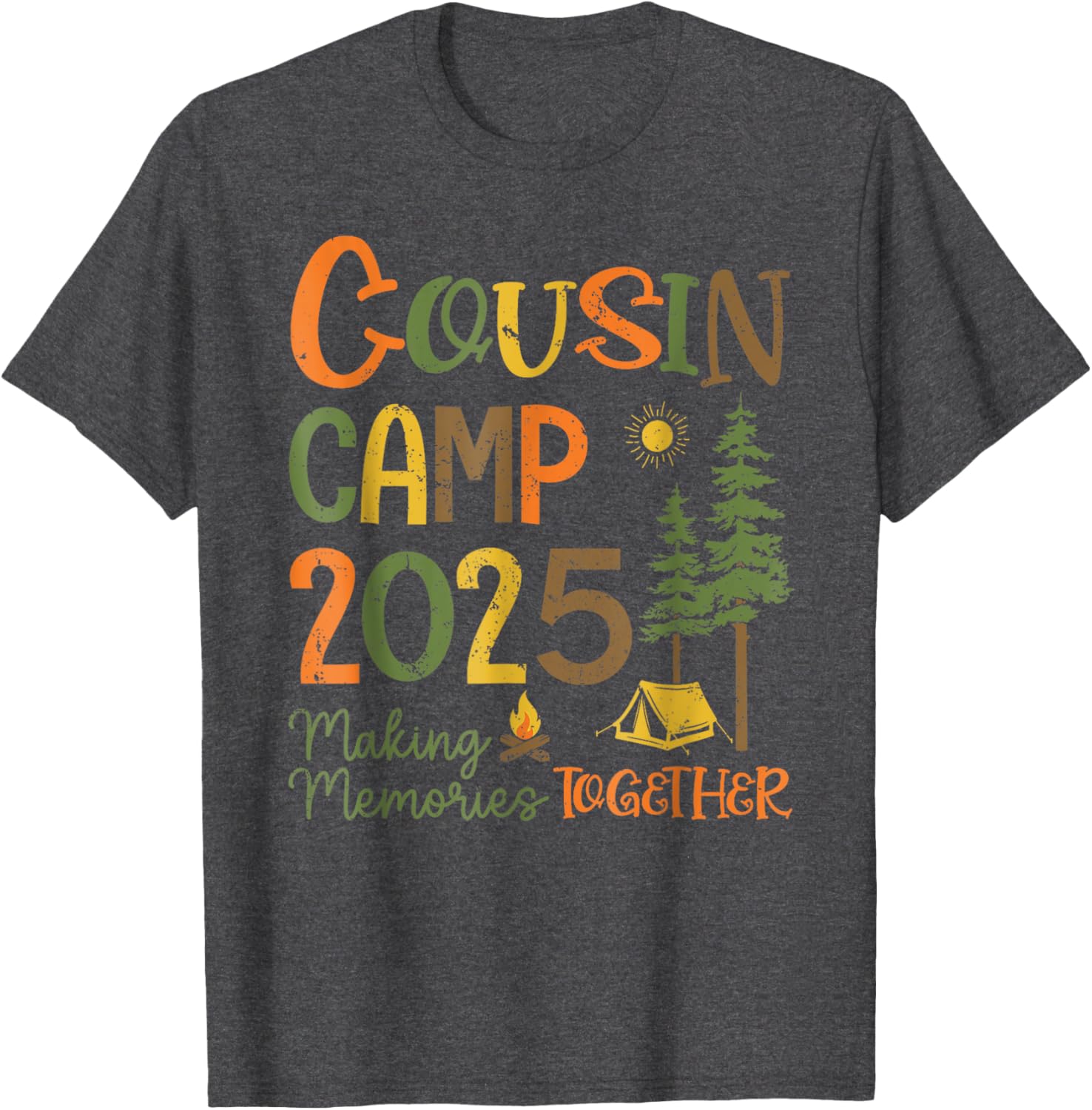 Cousin Camp 2025 Matching T-Shirts for Family Fun and Memories - 11