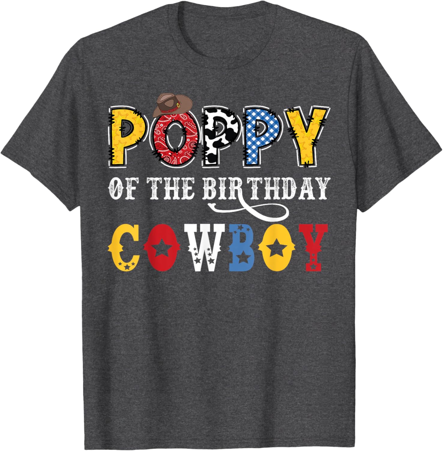 Poppy Birthday Cowboy Western Rodeo T-Shirt for Fun Celebrations - 9
