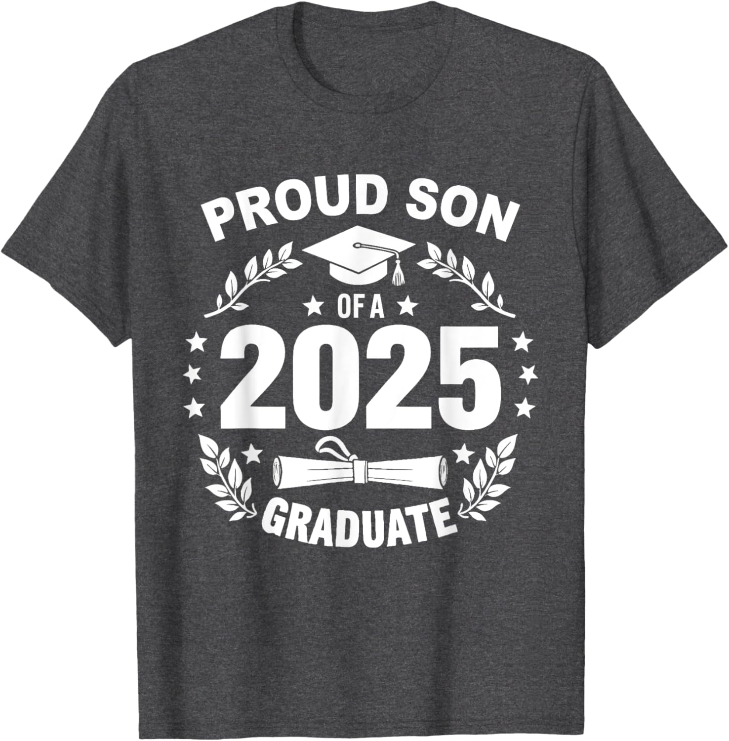 Proud Son of a 2025 Graduate T-Shirt for Class of 2025 Celebration - 10