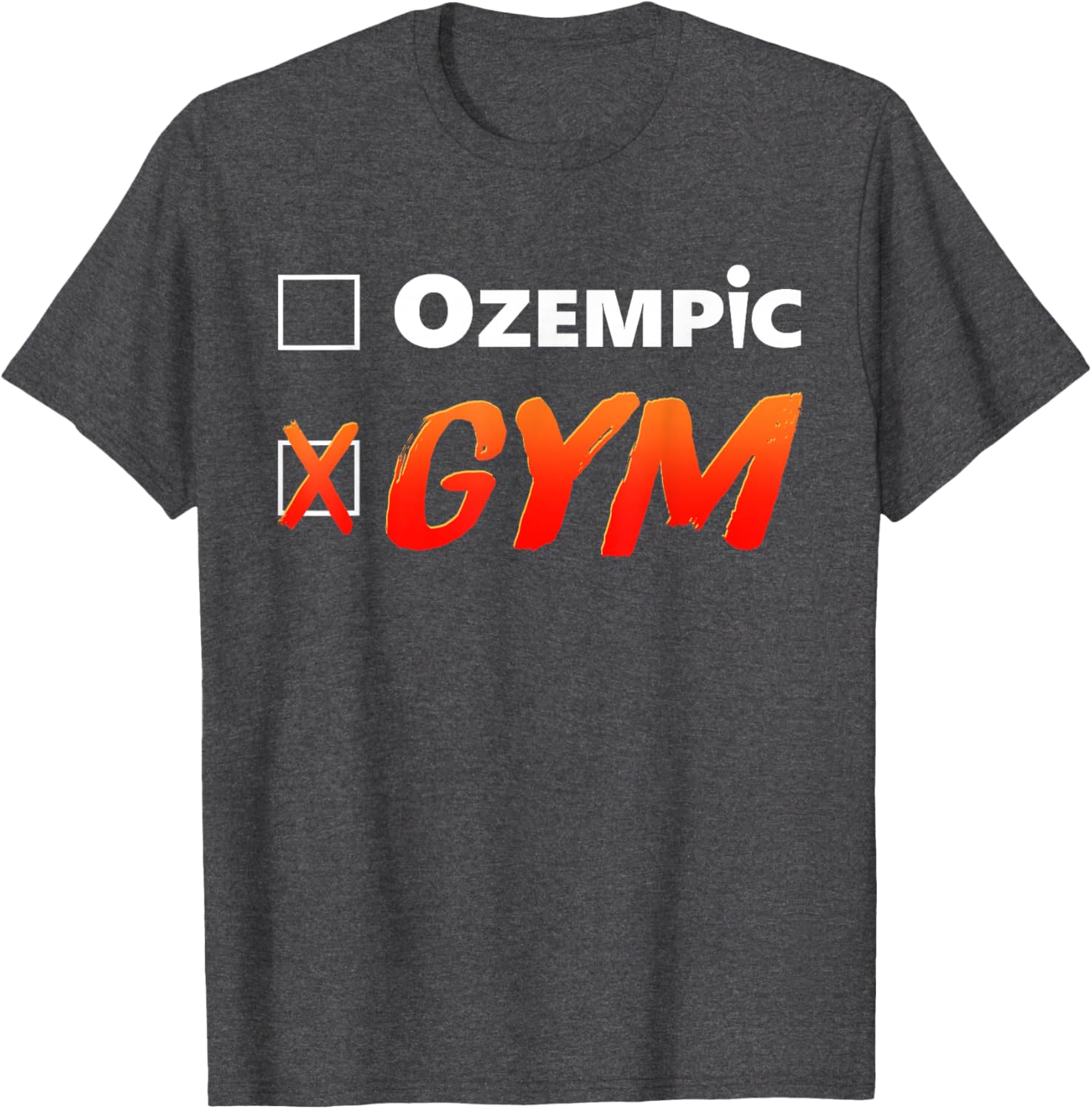 Funny Ozempic Gym T-Shirt for Fitness Lovers - Unique Design Apparel - 13