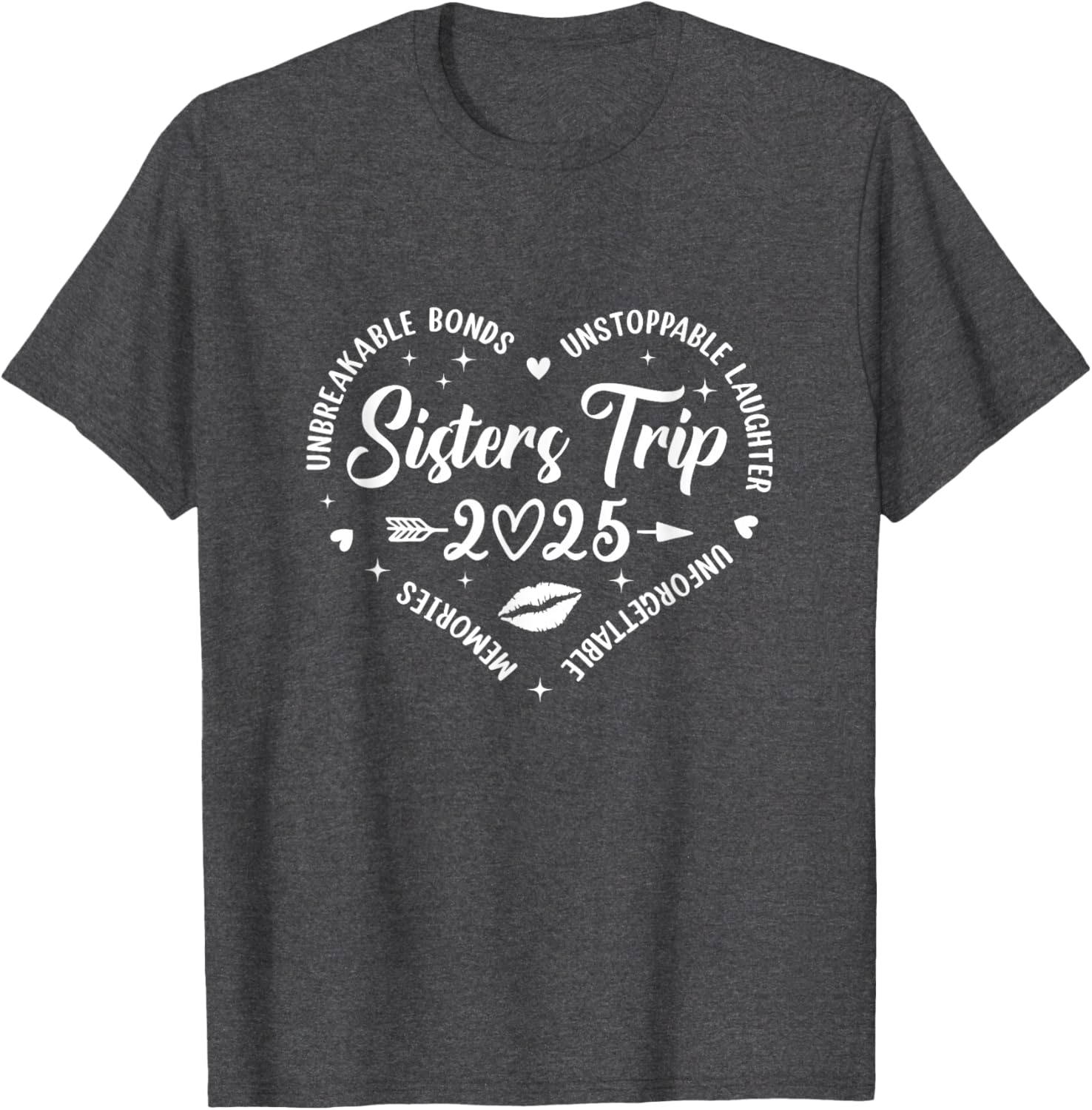 Sisters Trip 2025 Retro T-Shirt for Friends Vacation Memories - 20