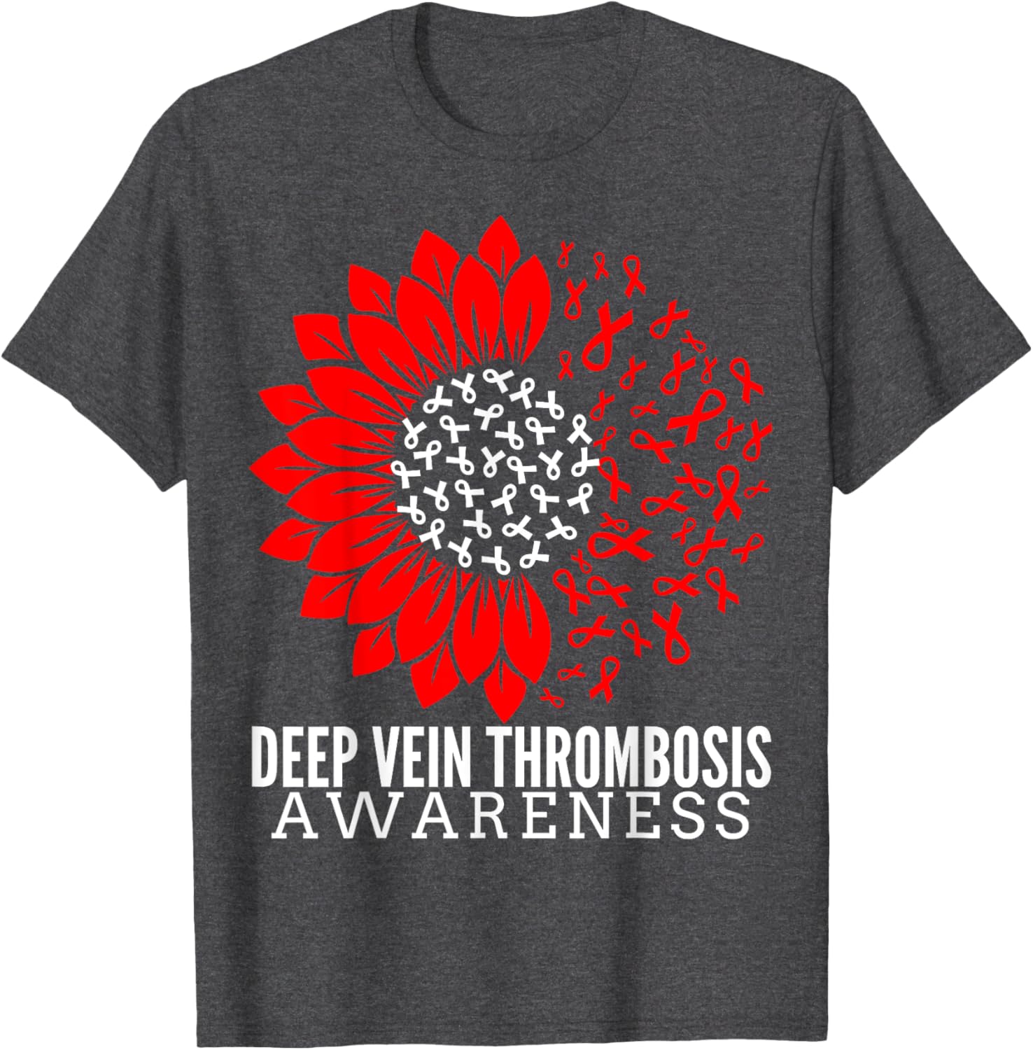 DVT Fighter Sunflower Ribbon T-Shirt for Deep Vein Thrombosis Awareness - 2