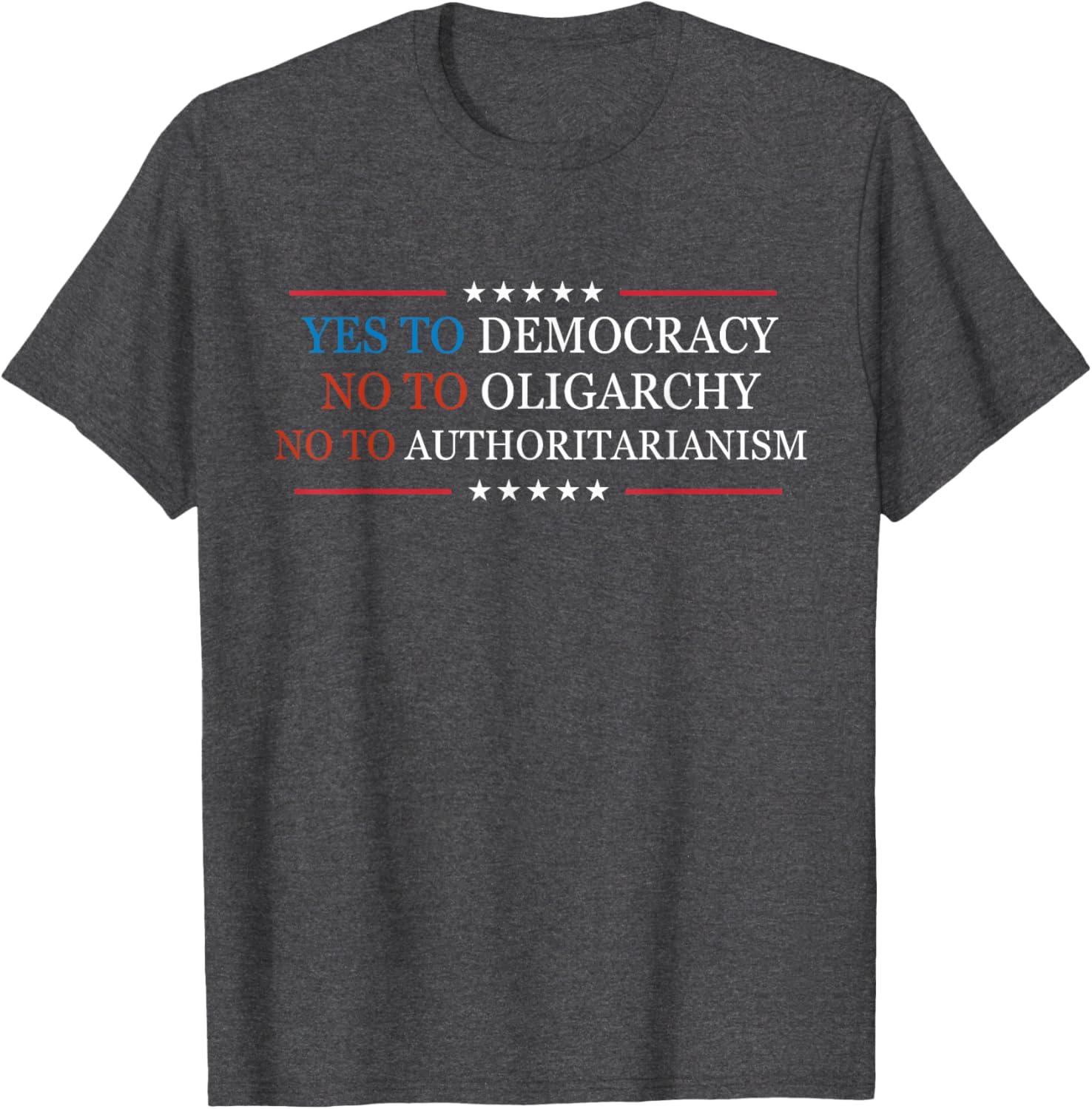 Yes To Democracy No To Oligarchy Bernie Sanders Quote T-Shirt for Activists - 10