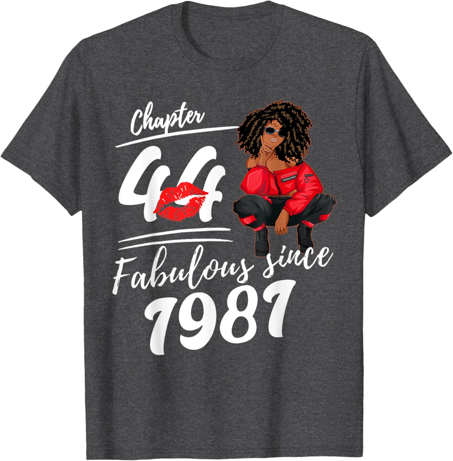 Fabulous Since 1981 Birthday Queen T-Shirt for Women - 44th Birthday Gift - 7