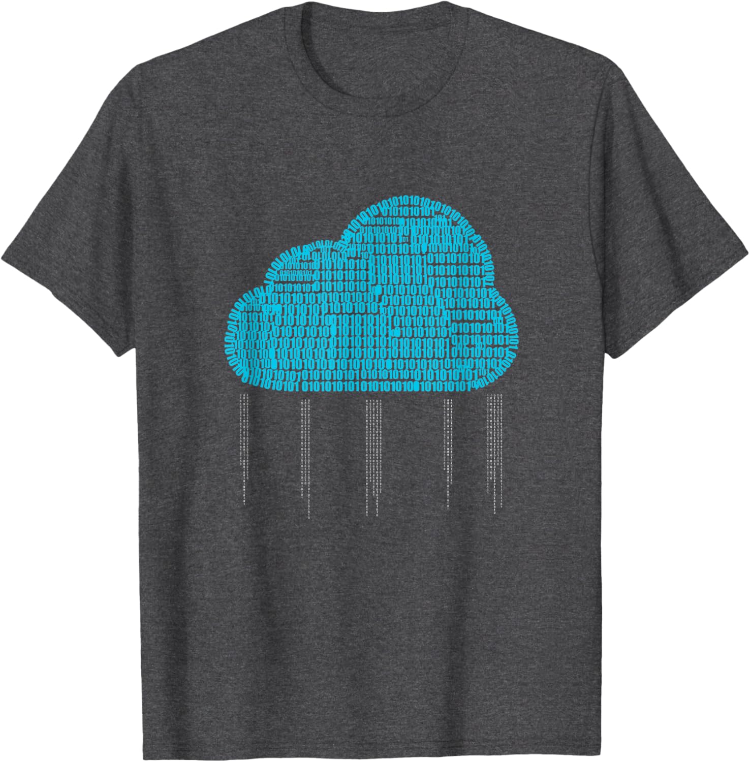 Funny IT Developer T-Shirt for Men and Women - Binary Cloud Coder Design - 3