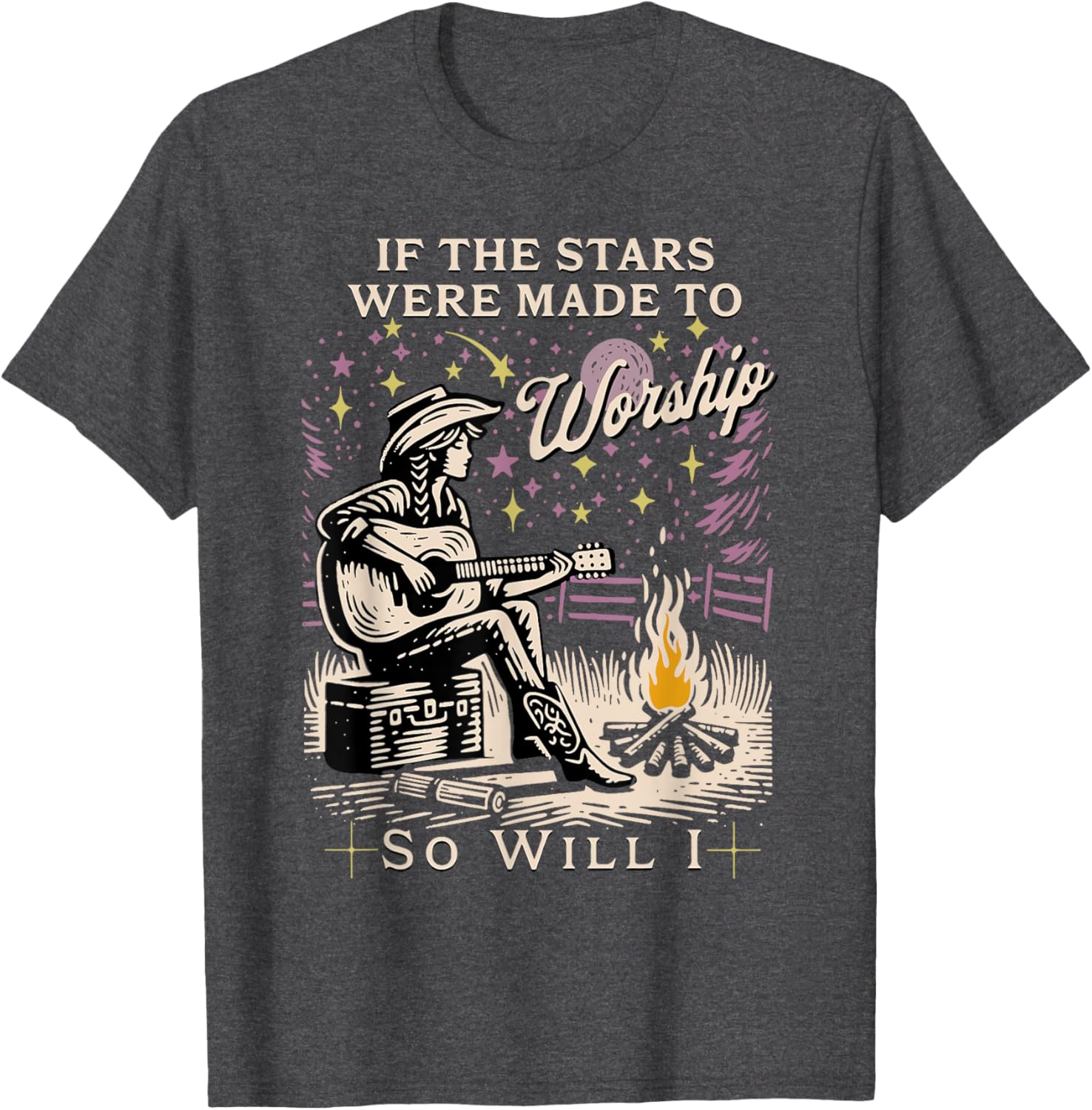 If The Stars Were Made To Worship So Will I T-Shirt for Believers - 5