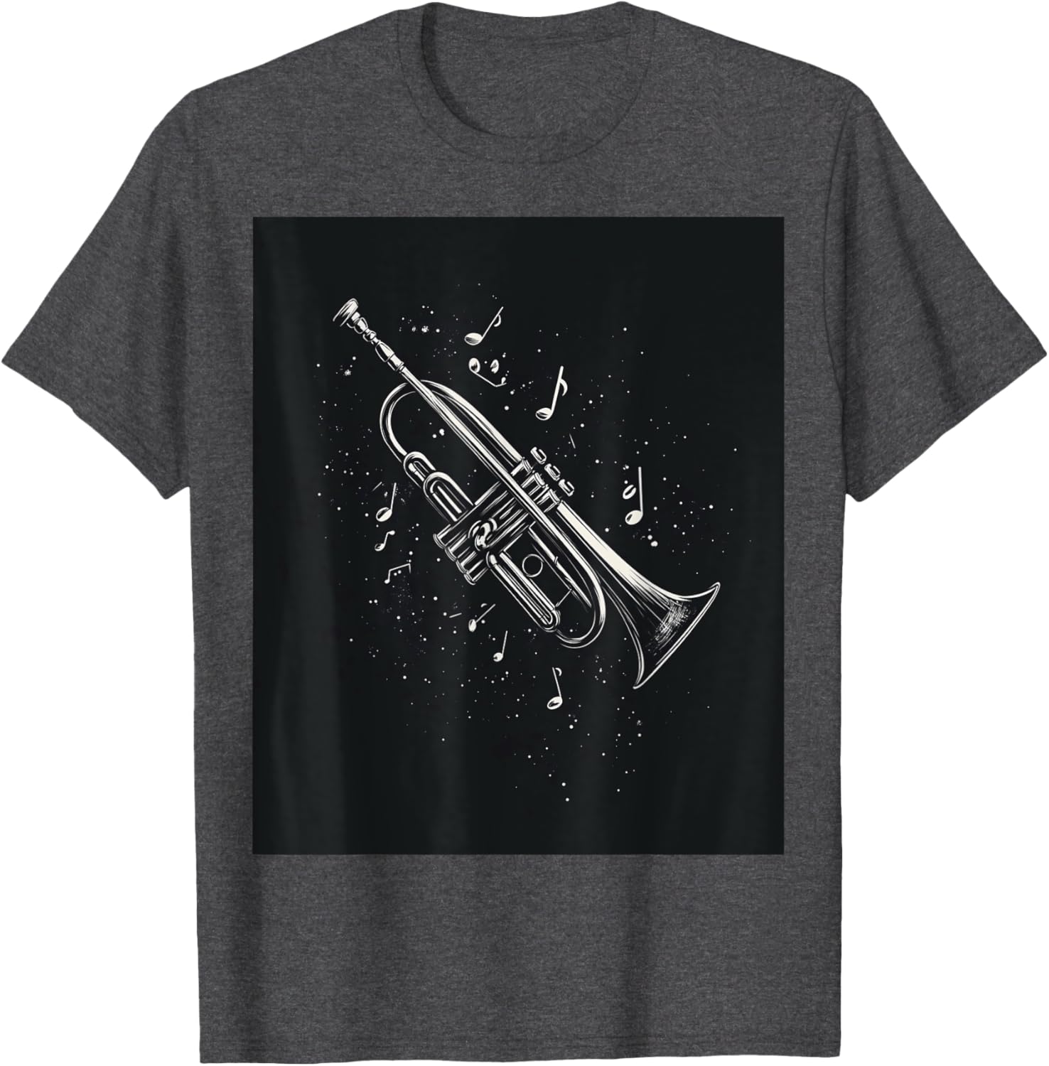 Jazz Enthusiast Trumpet Notes T-Shirt for Music Lovers and Musicians - 2