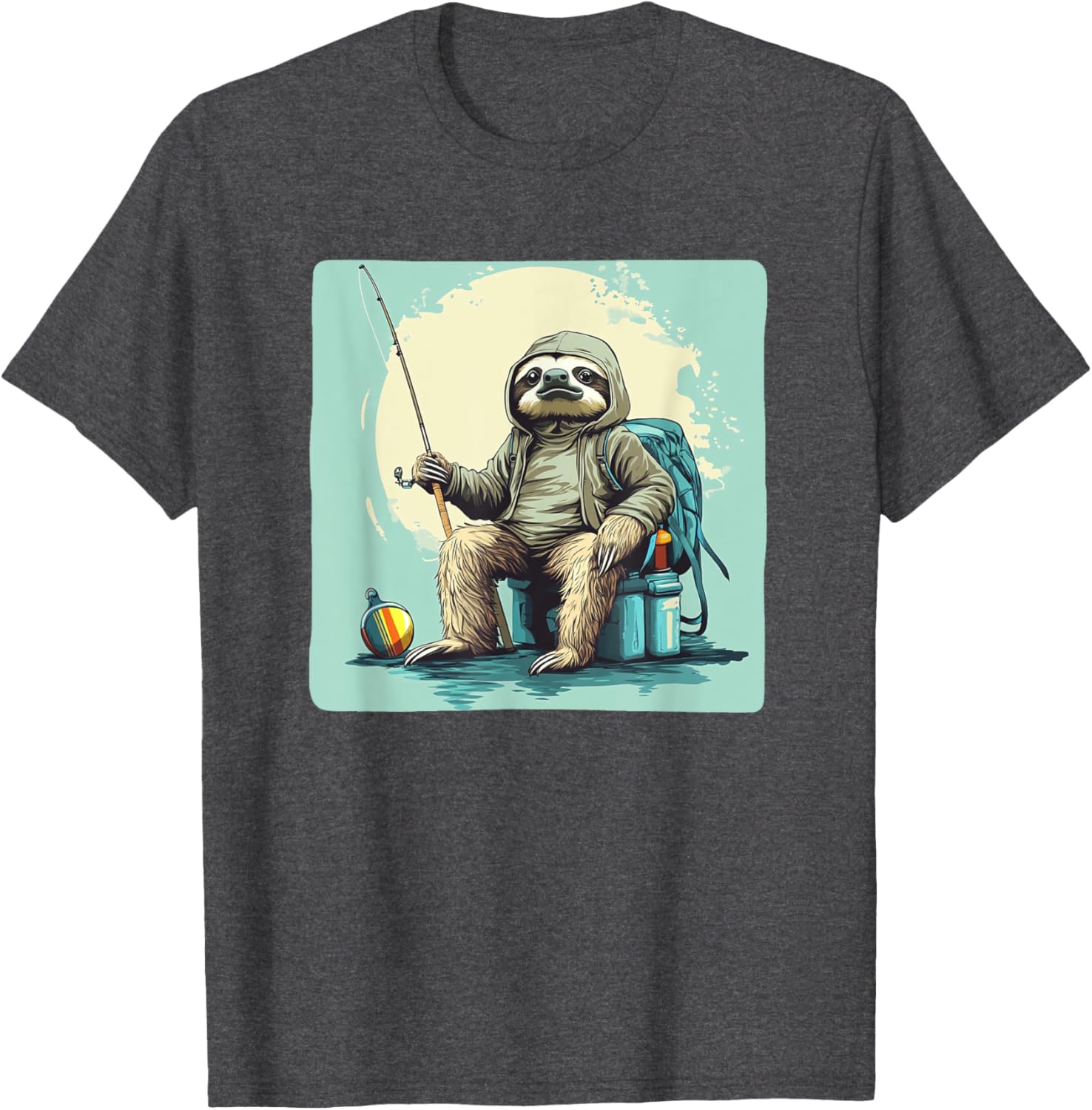 Fishing Sloth T-Shirt - Slow and Steady Wins the Catch Apparel - 16