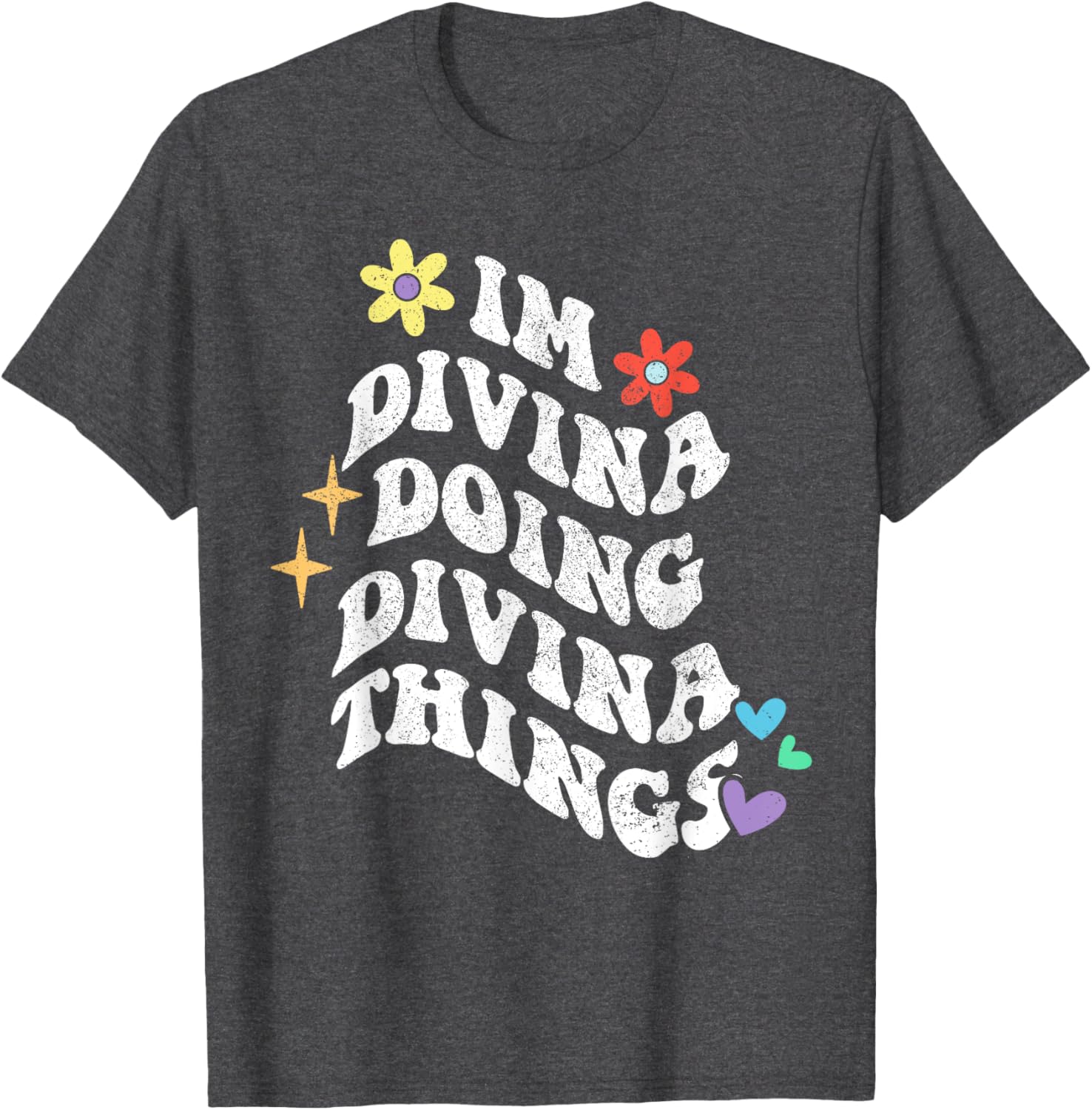 Retro Groovy Im Divina Doing Divina Things Funny Mom T-Shirt - 21