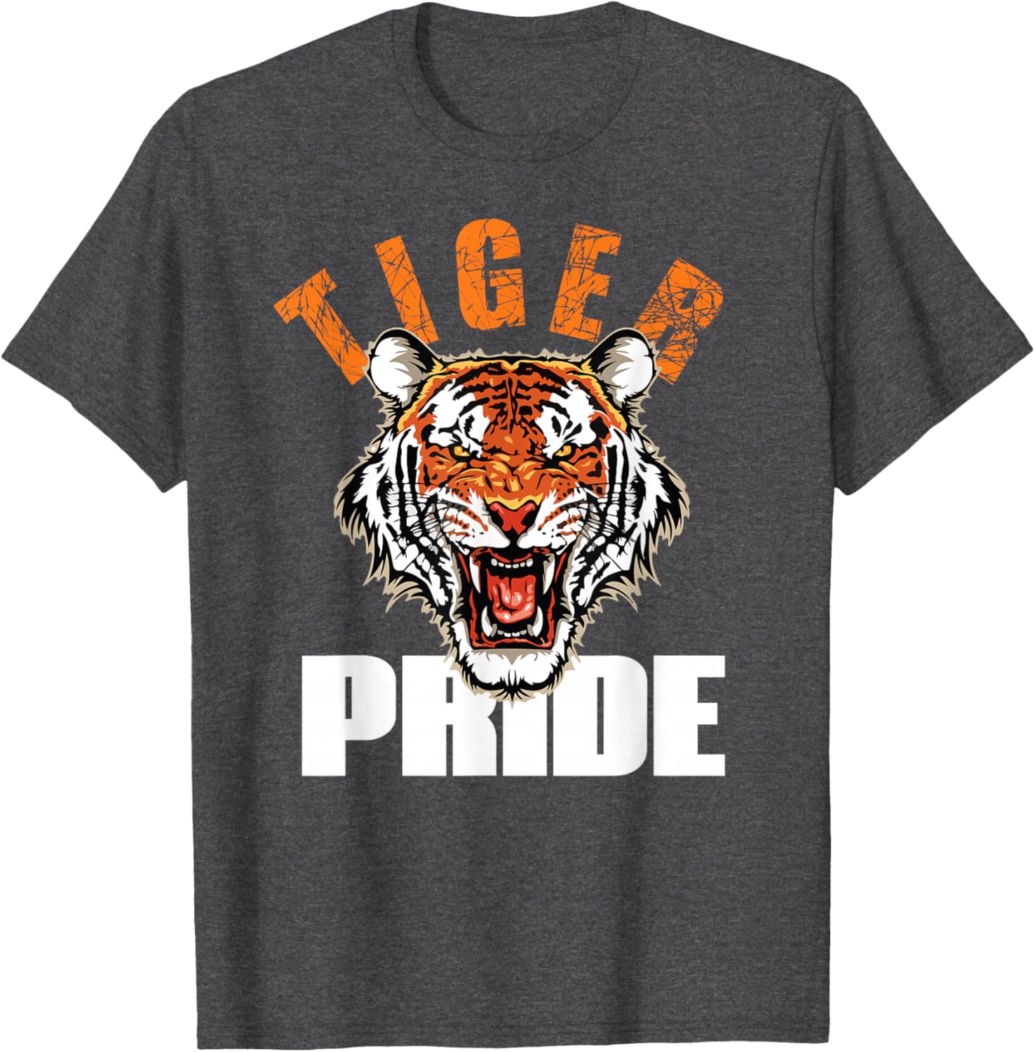 Retro Vintage Tiger Pride Mascot T-Shirt for School Sports Team Fans - 18