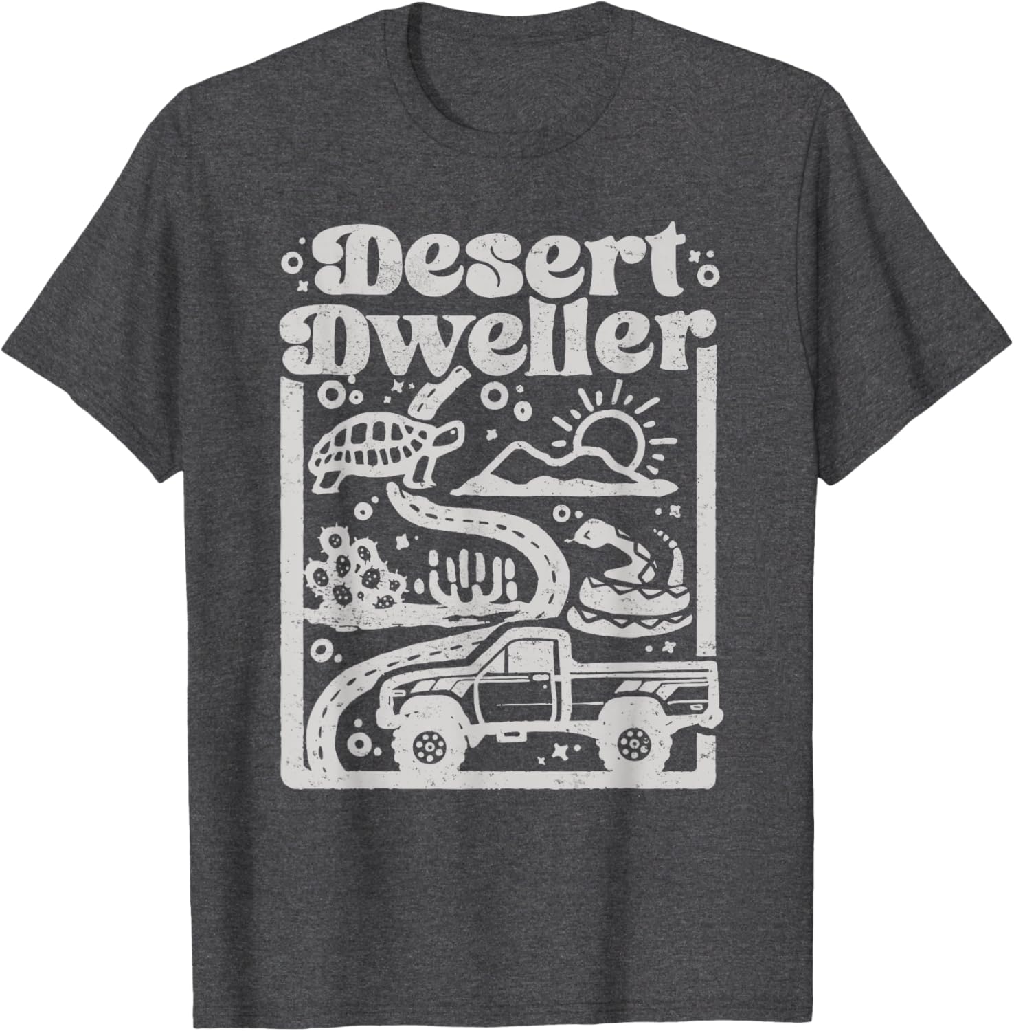 Vintage Desert Dweller Mountain Tee for Vehicle Lovers - Stylish T-Shirt - 16