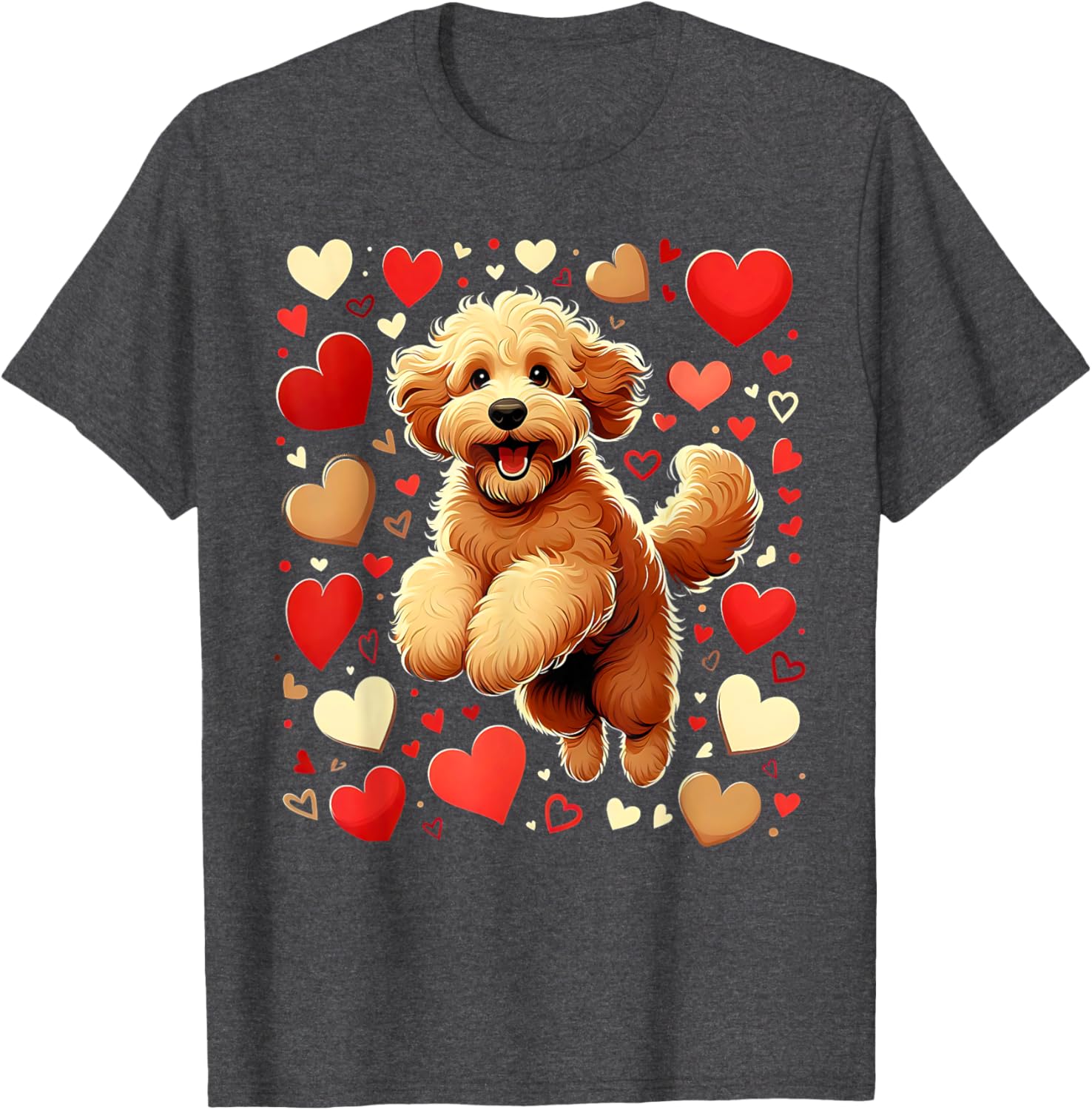 My Goldendoodle Is My Valentine Heartfelt Love T-Shirt for Dog Lovers - 4