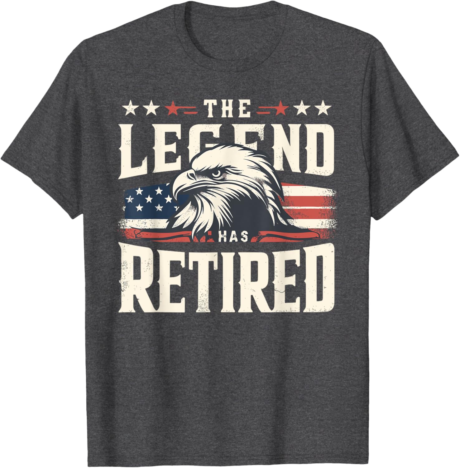 Retirement Eagle American Flag T-Shirt for Proud Veterans and Patriots - 9