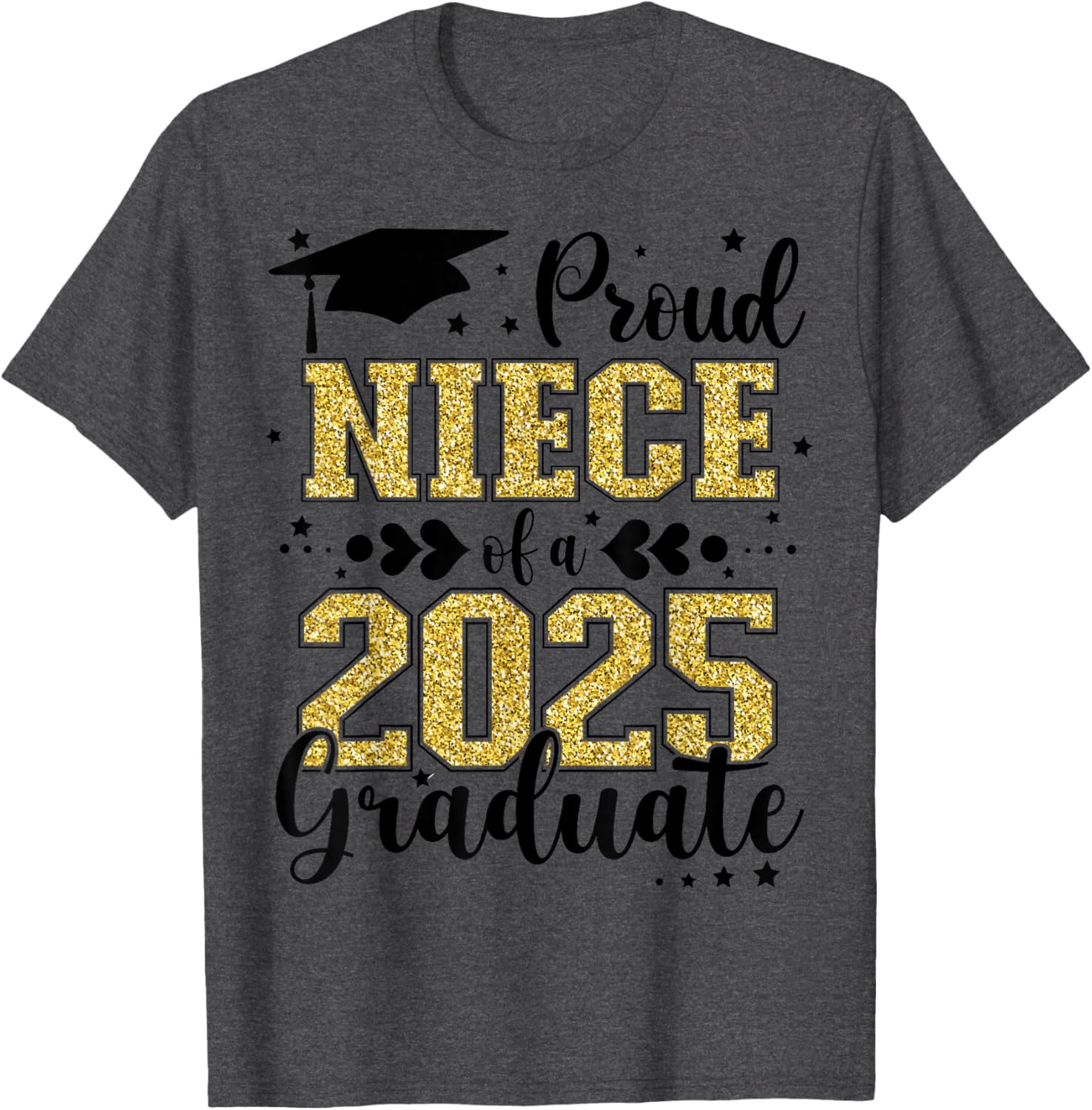 Proud Niece of Class of 2025 Graduate Senior T-Shirt for Celebrations - 8