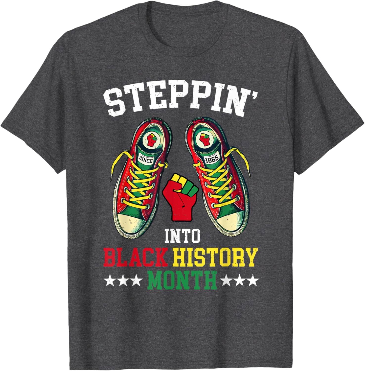 Empower Your Style with Steppin Into Black History Month T-Shirt - 4