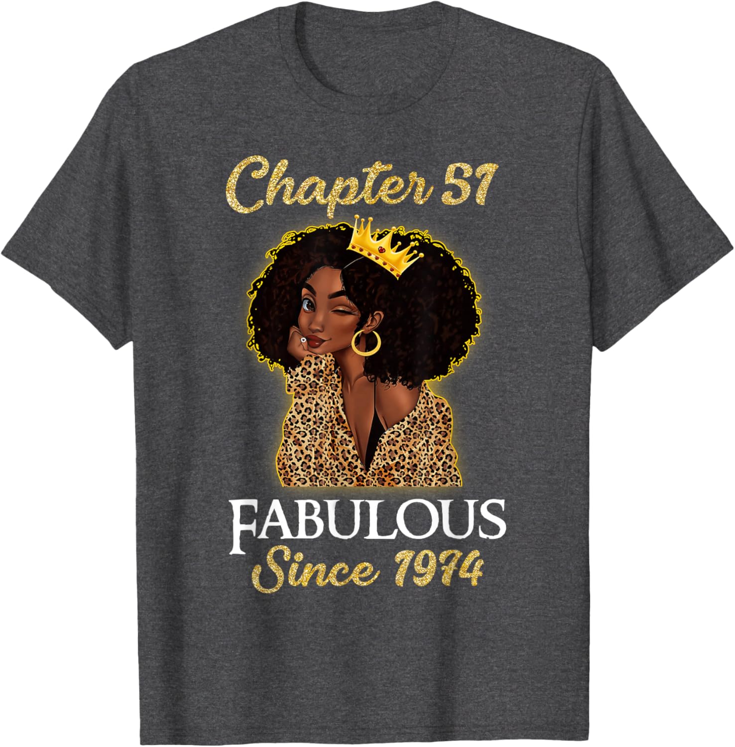 Fabulous Since 1974 Leopard T-Shirt for 51st Birthday Girls - 4