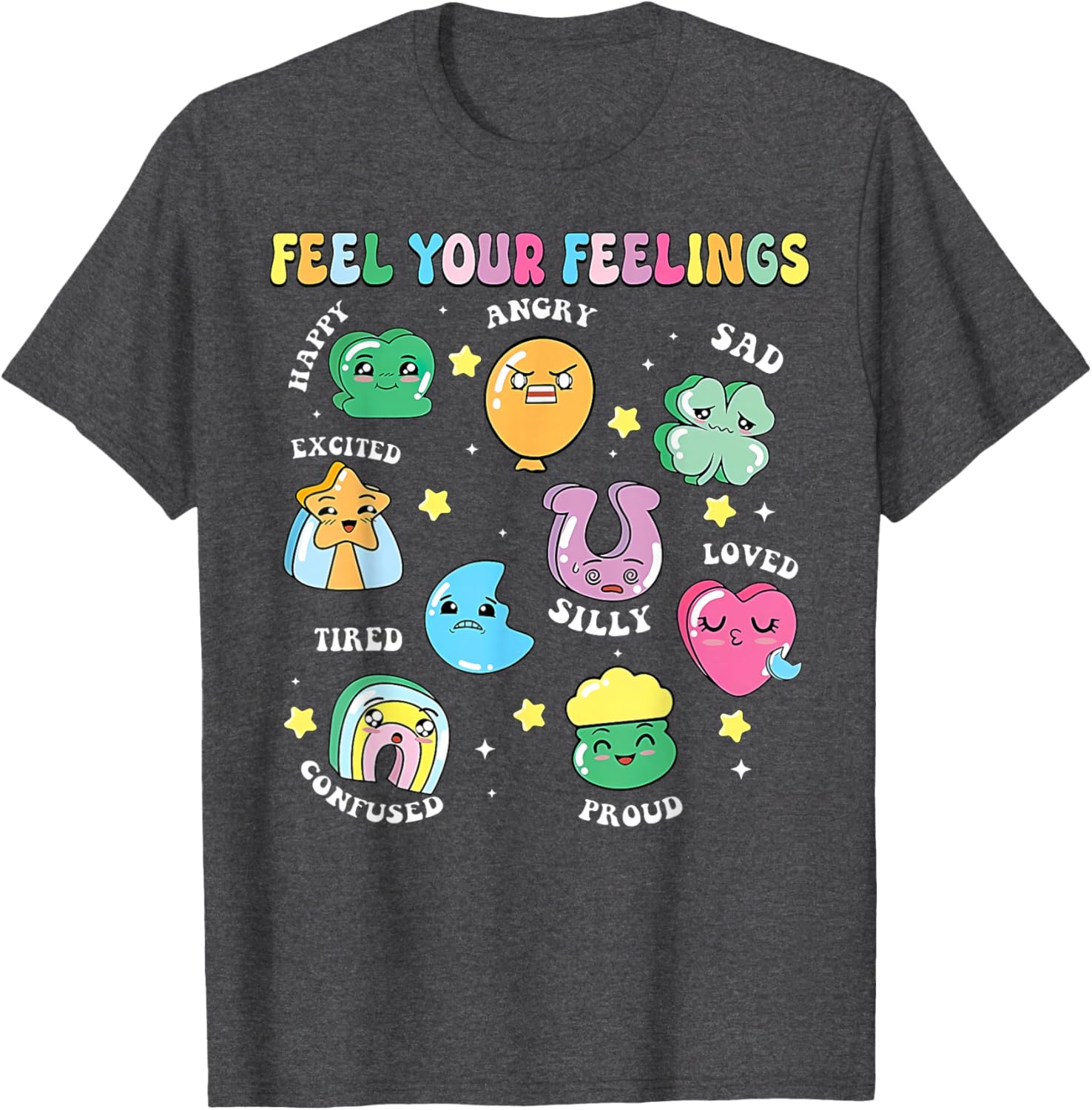St Patricks Day Feels Your Feelings Teacher T-Shirt for School Counselors - 12