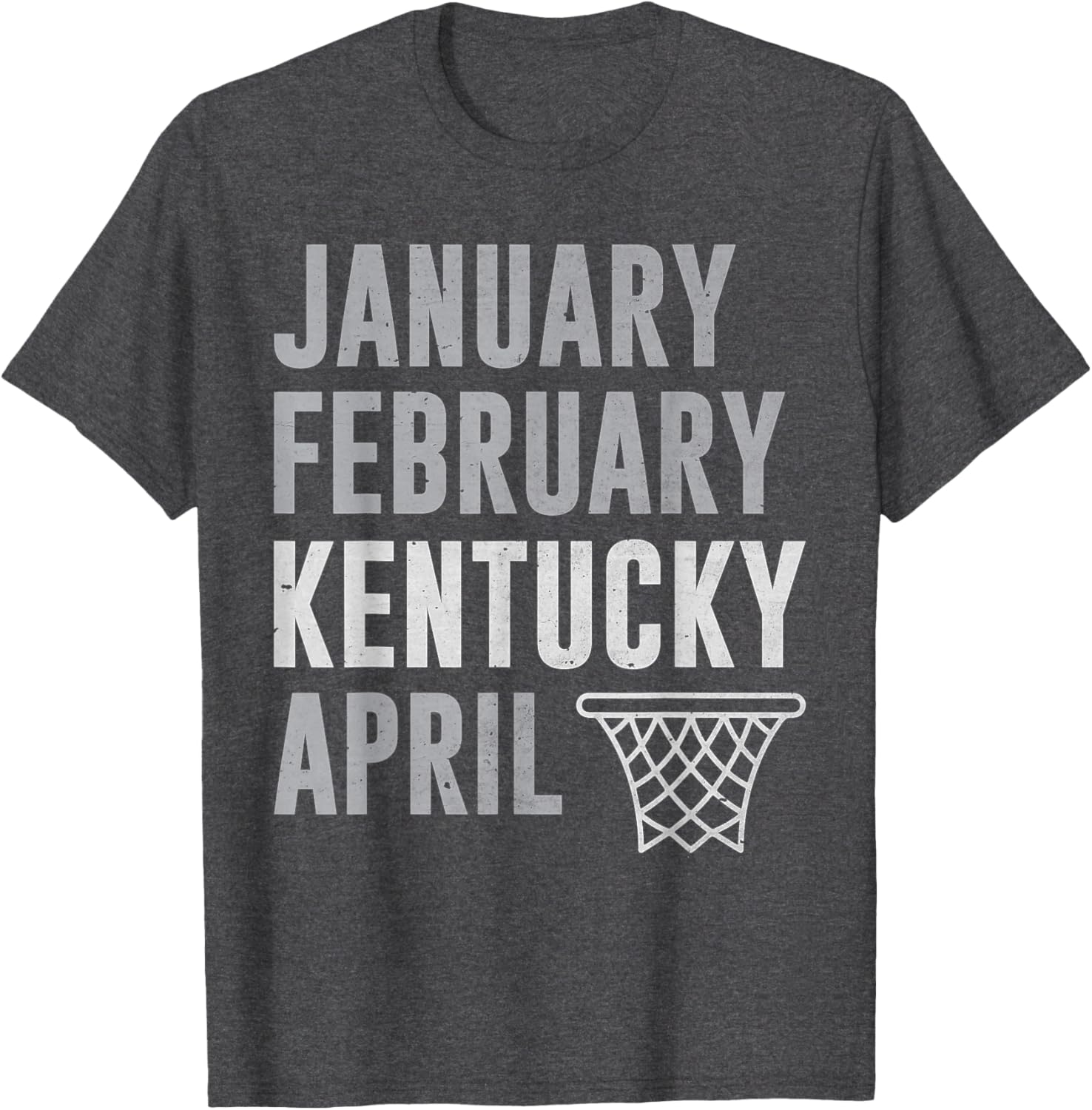 Funny Basketball T-Shirt Celebrate January February Kentucky April Hoops - 7