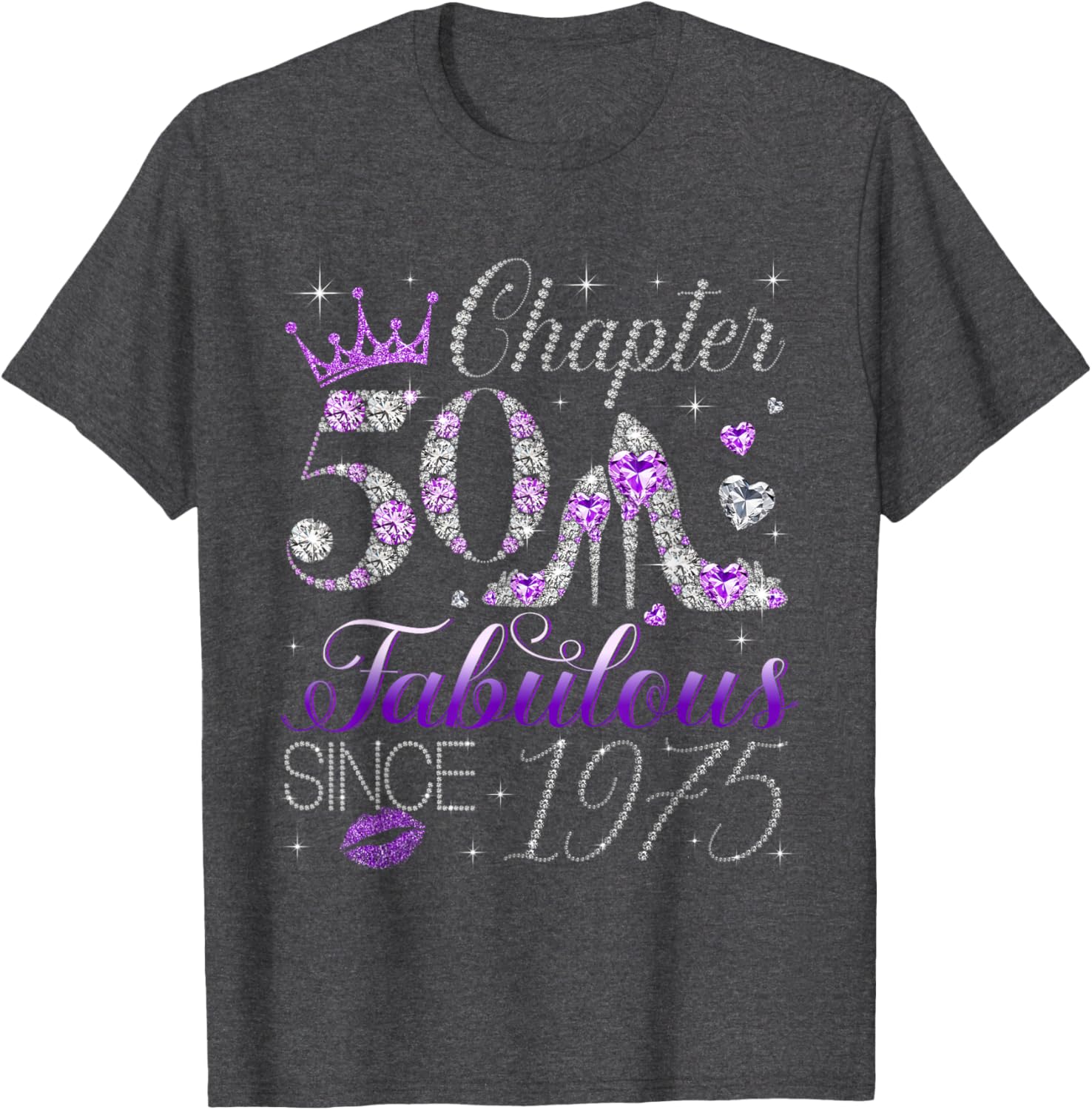 Fabulous Since 1975 50th Birthday T-Shirt for Women and Girls - 4