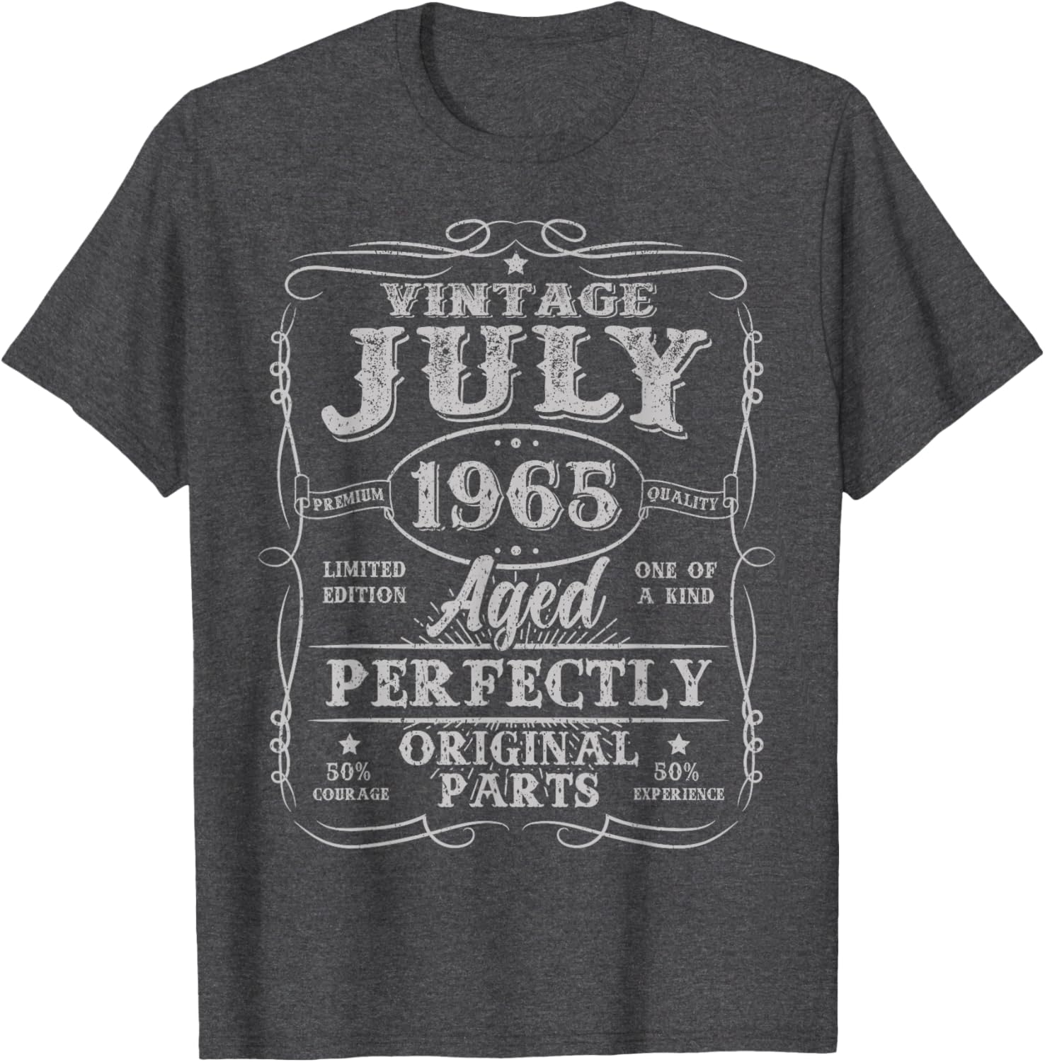 Vintage 1965 Retro 60th Birthday T-Shirt for Men and Women - 5