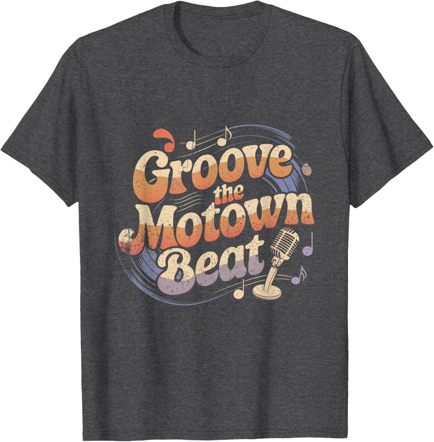 Vintage Motown Music T-Shirt Detroit Funk Groove Beat Clothing - 3