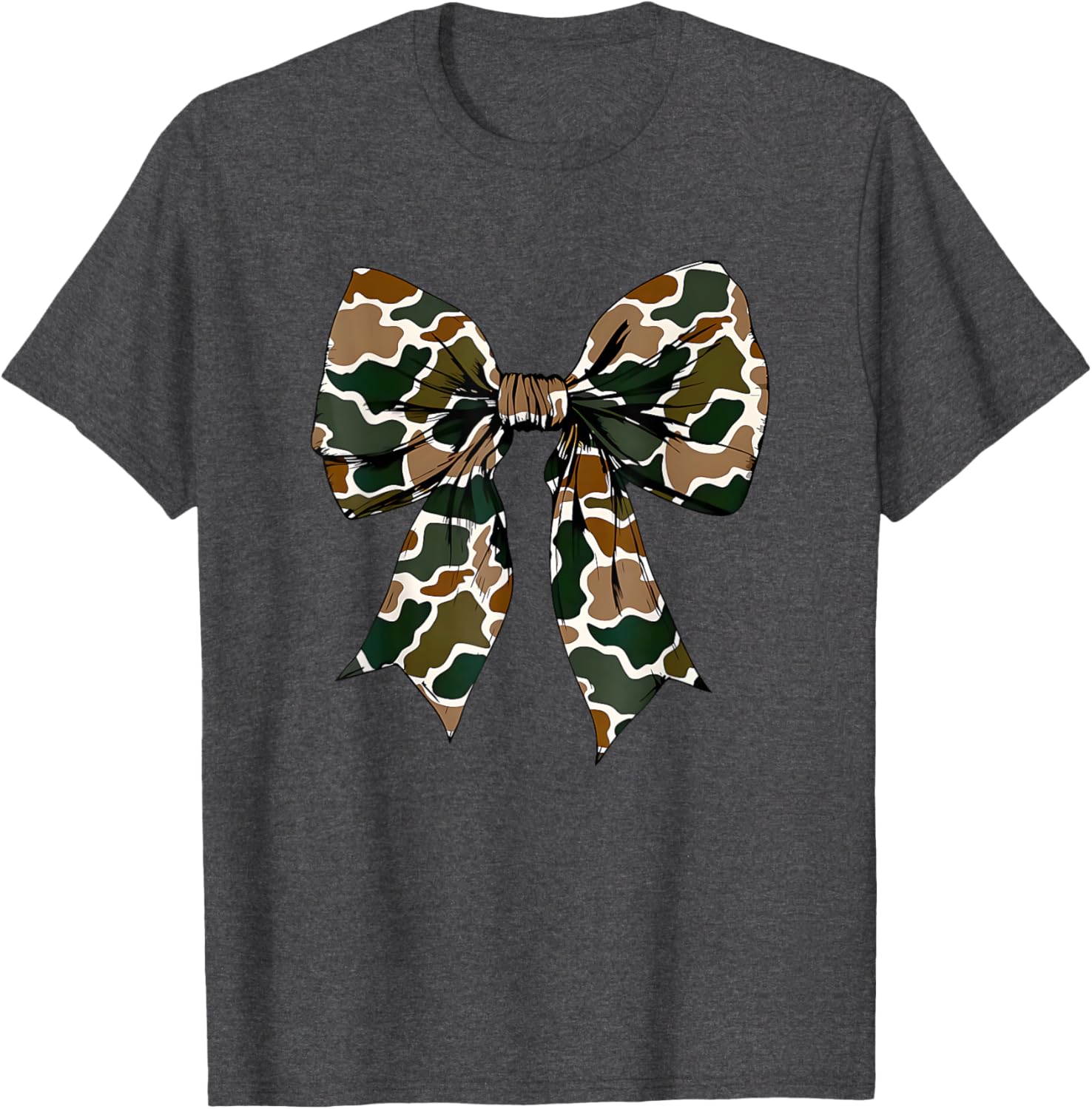 Camo Bow Coquette Duck Hunting T-Shirt for Stylish Outdoor Enthusiasts - 8