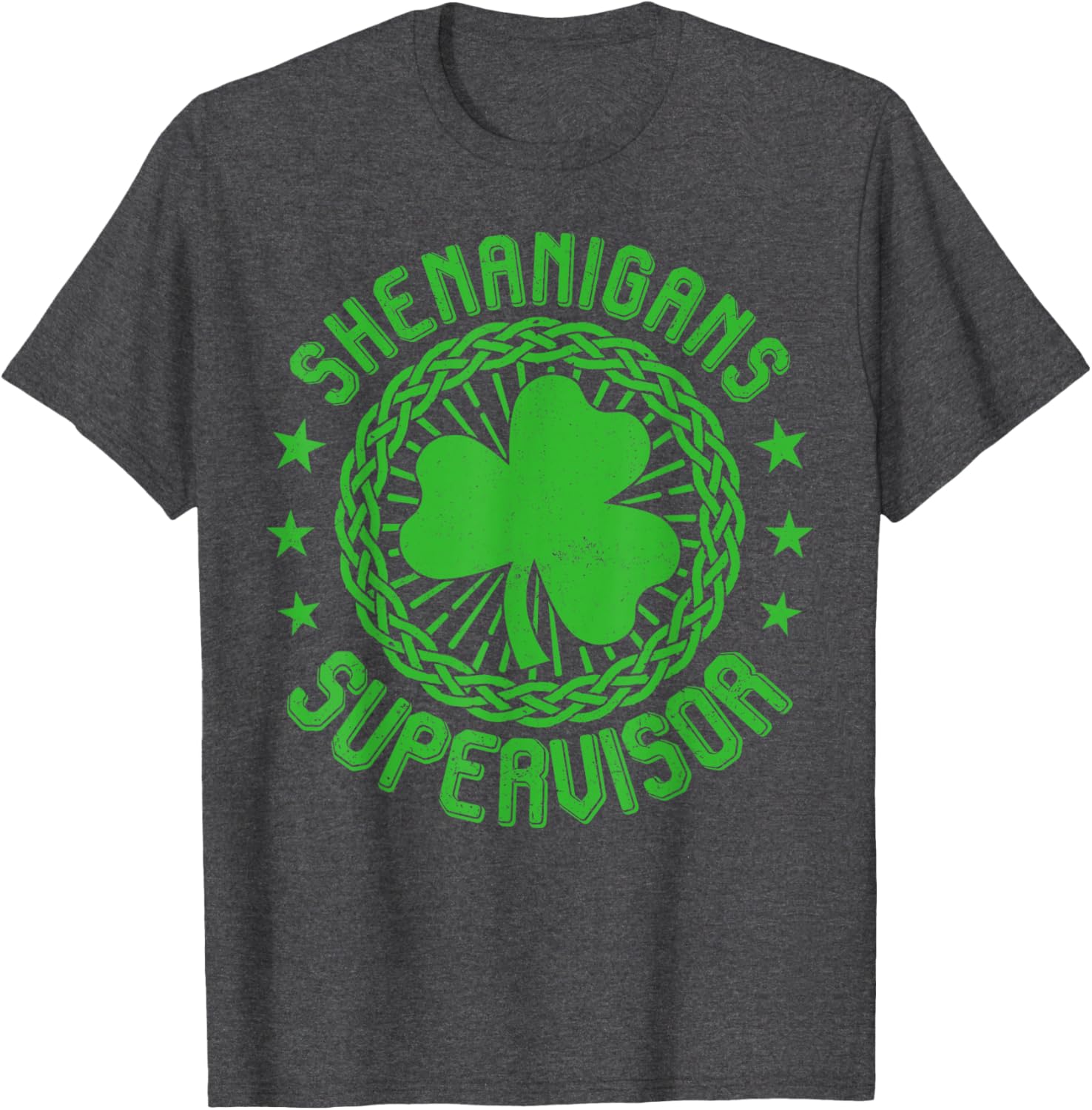 Shenanigans Supervisor Shamrock St Patricks Day T-Shirt for Fun Celebrations - 16