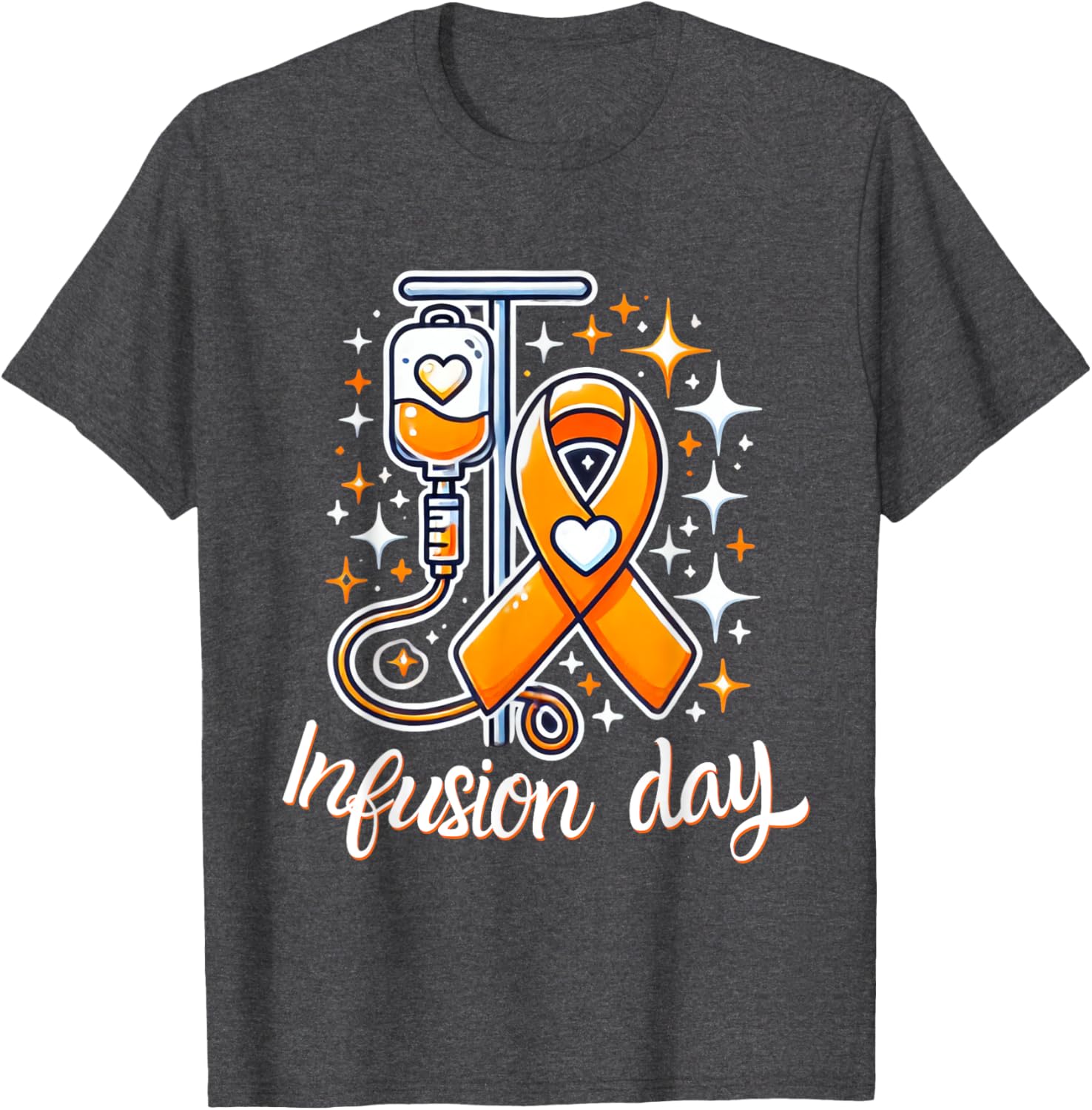MS Infusion Day Multiple Sclerosis Awareness Ribbon T-Shirt for Supporters - 8