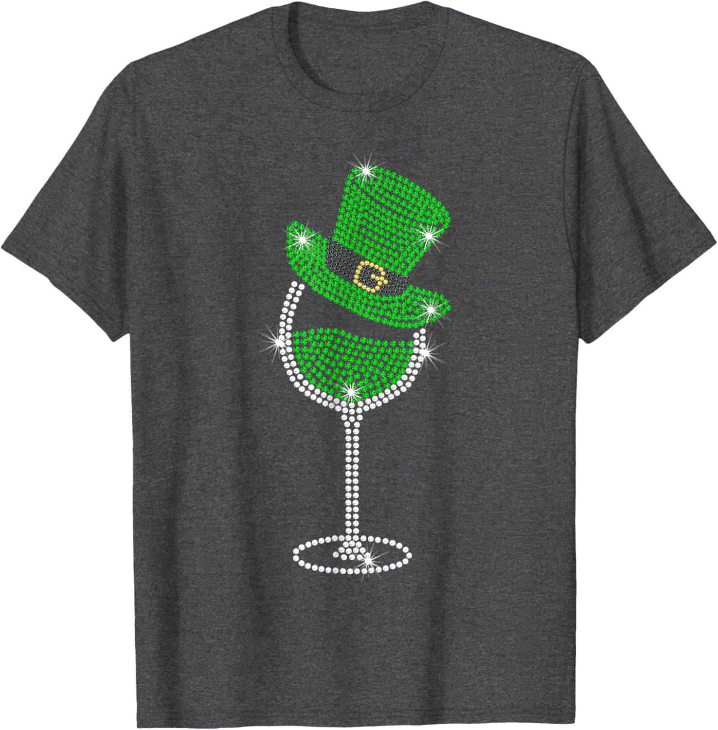 St Patrick's Day Shamrock Wine T-Shirt for Men and Women Celebrate in Style - 9