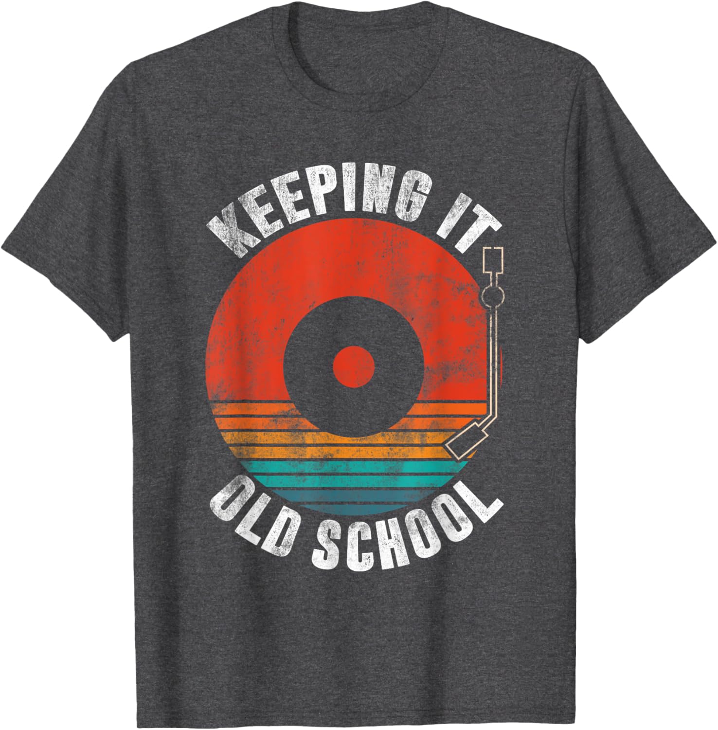 Retro Vinyl Record Player T-Shirt | Keeping It Old School Style - 16