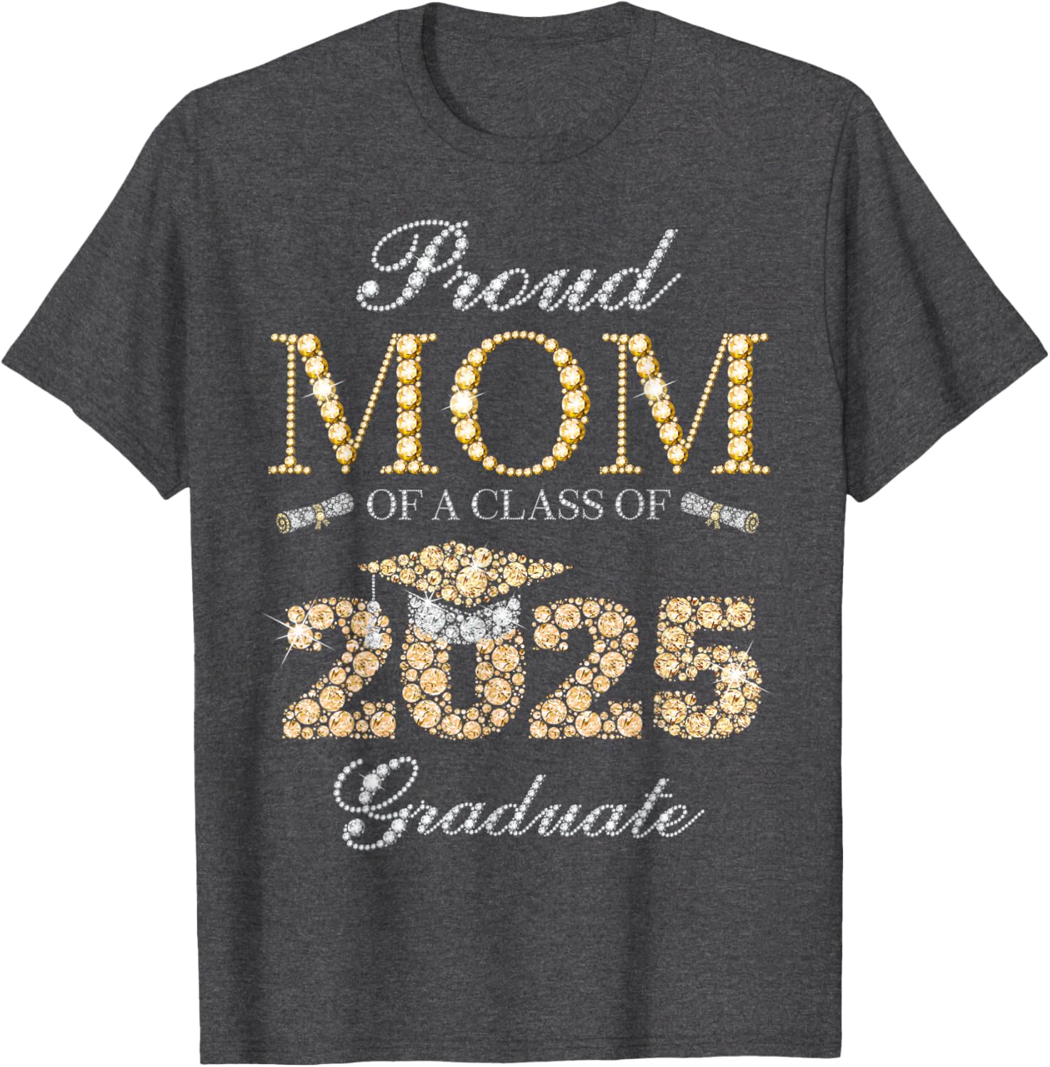 Proud Mom of a Class of 2025 Graduate T-Shirt for Celebratory Moments - 4