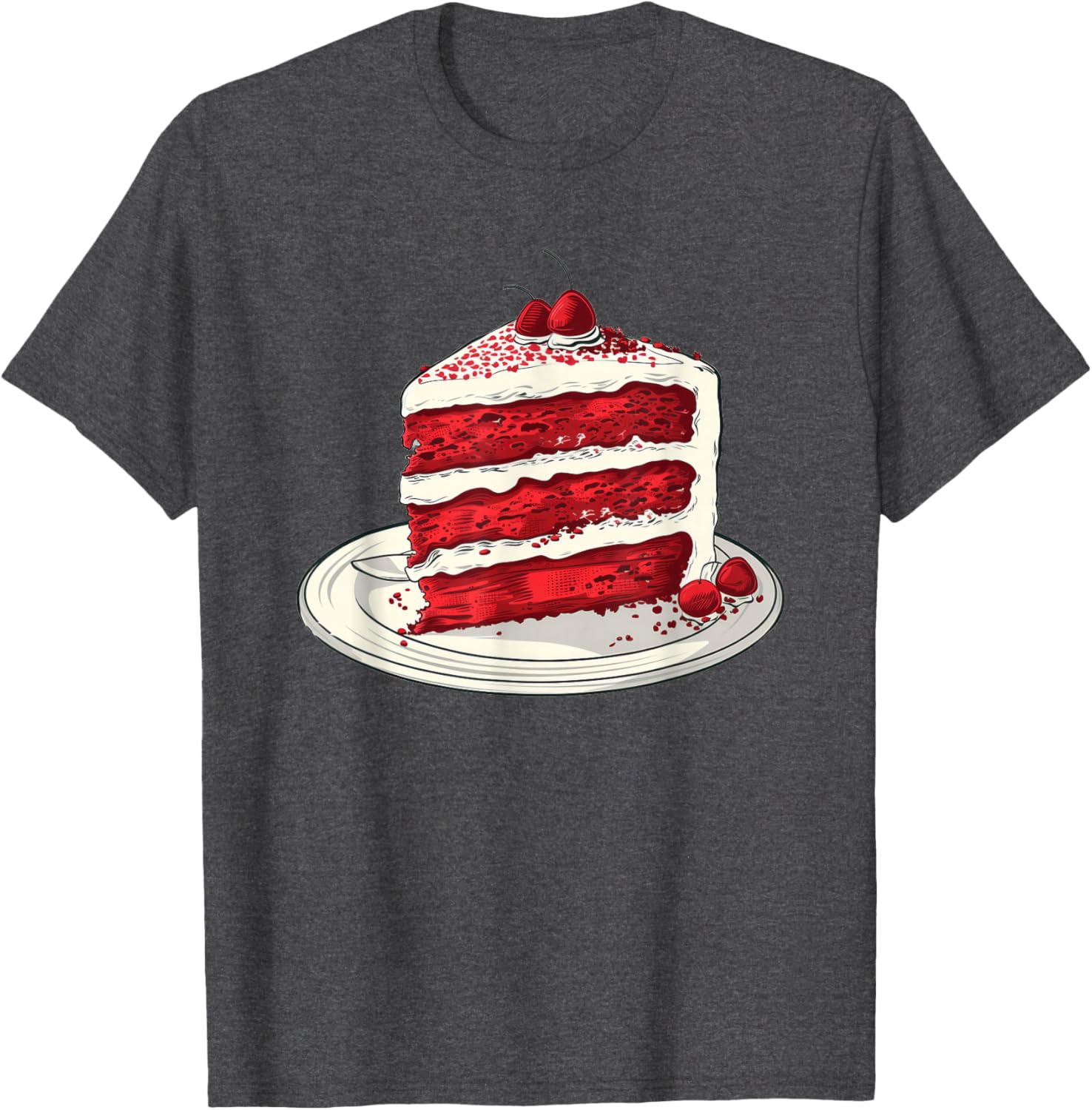 Delicious Red Velvet Cake Design T-Shirt for Baking Lovers and Foodies - 2