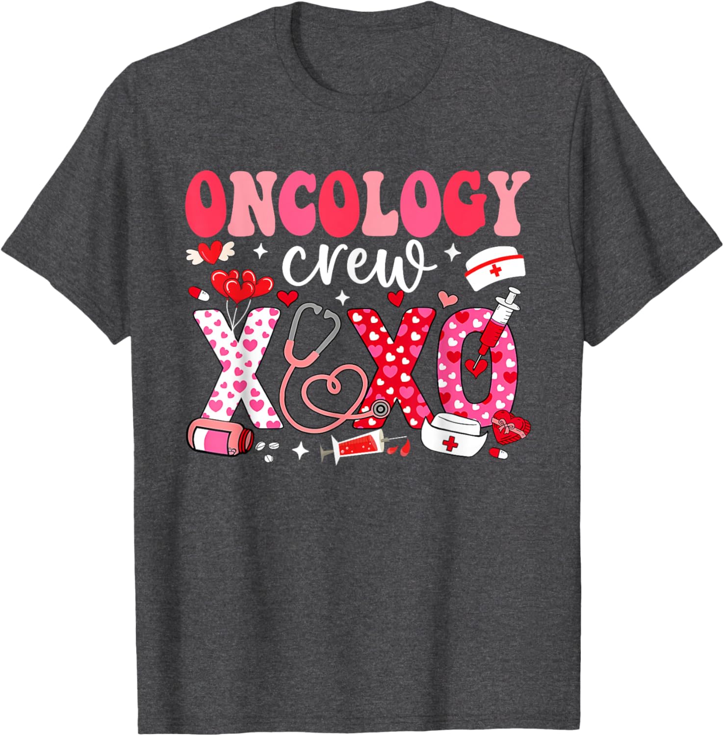 Oncology Nurse Valentines Day T-Shirt for Caring Healthcare Heroes - 5