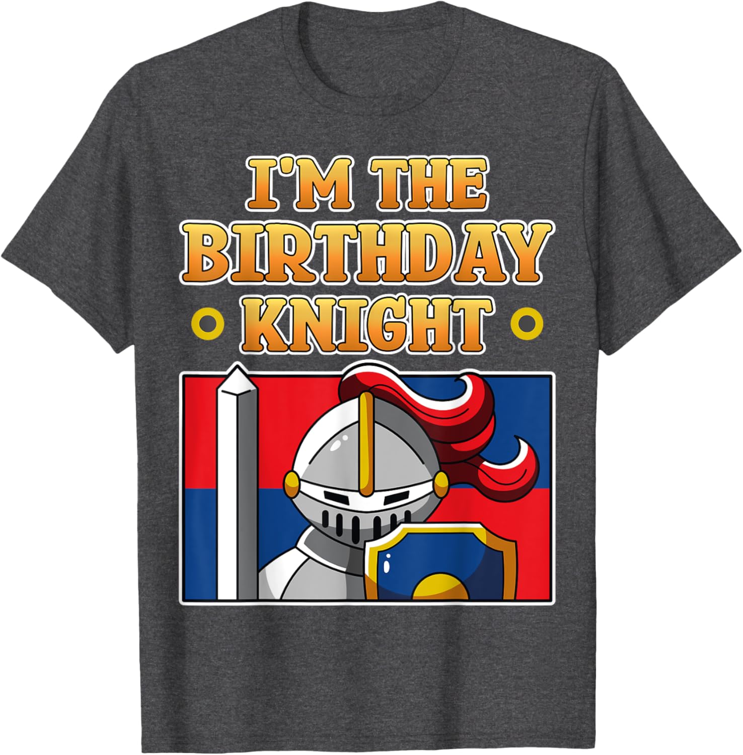 I'm The Birthday Knight Kids Medieval Armor T-Shirt for Fun Parties - 6