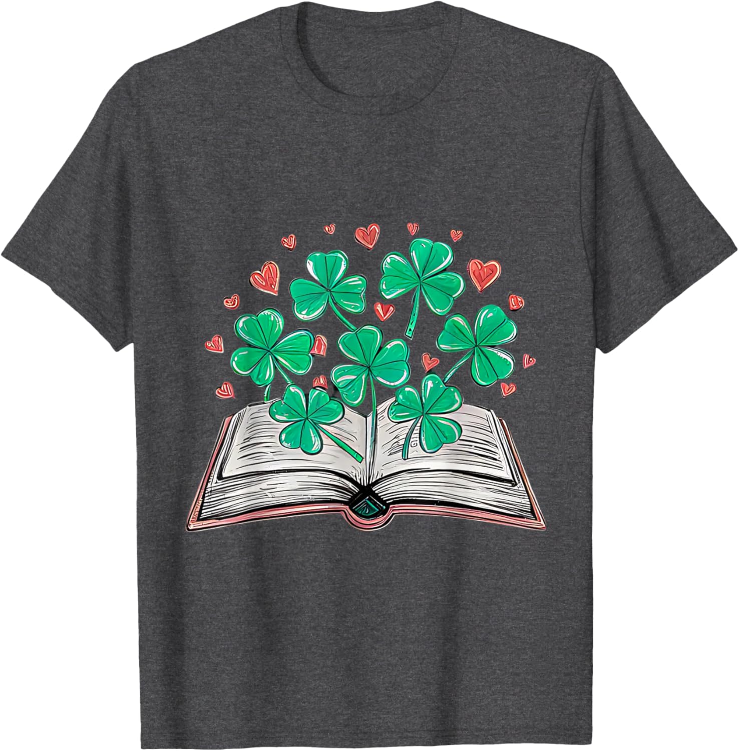St Patricks Day Shamrock T-Shirt for Book Loving Librarians - 13